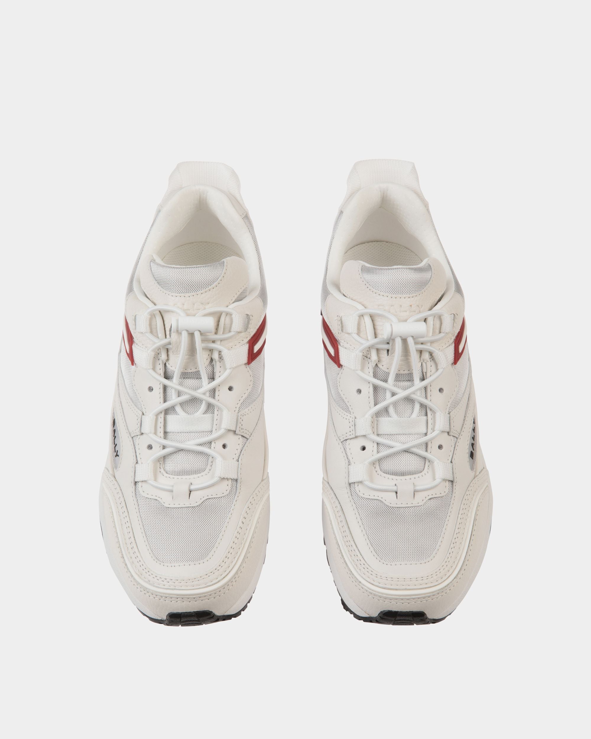 Faster Sneaker In White Leather and Nylon - Men's - Bally - 03