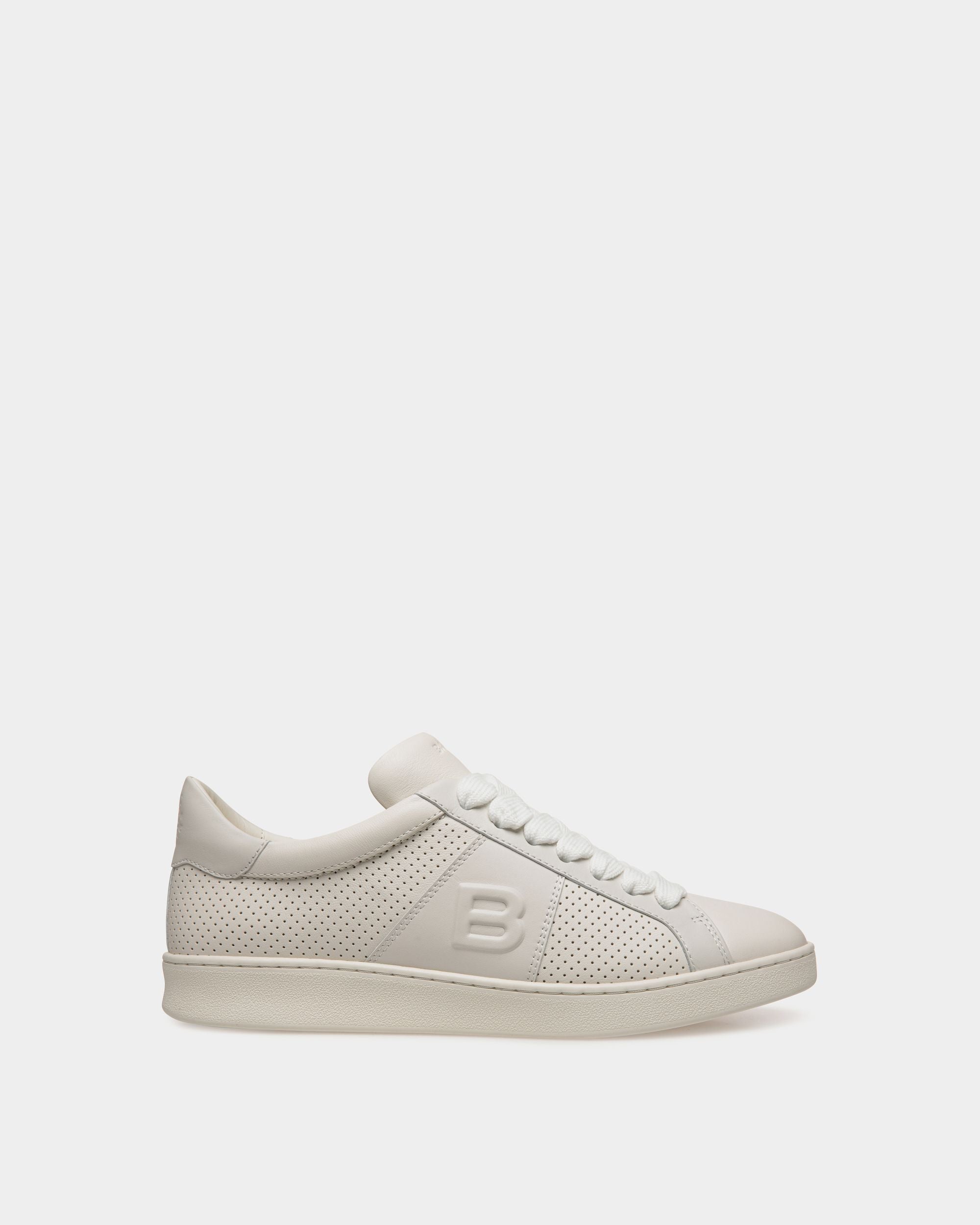 Adrien Brody Travel Collection Sneaker In White Leather - Men's - Bally - 01