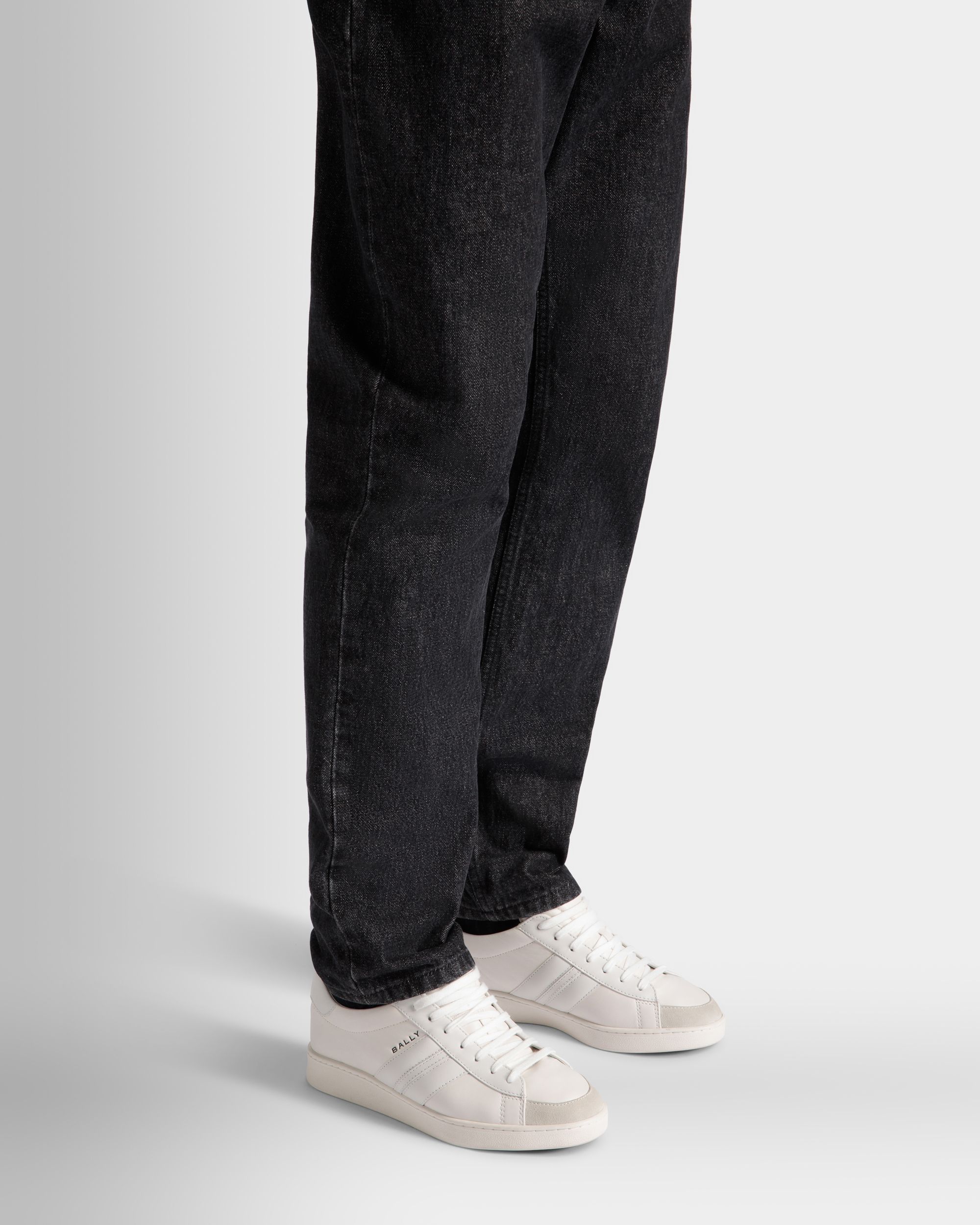 Zapatilla Raise De Piel Blanca - Hombre - Bally - 02