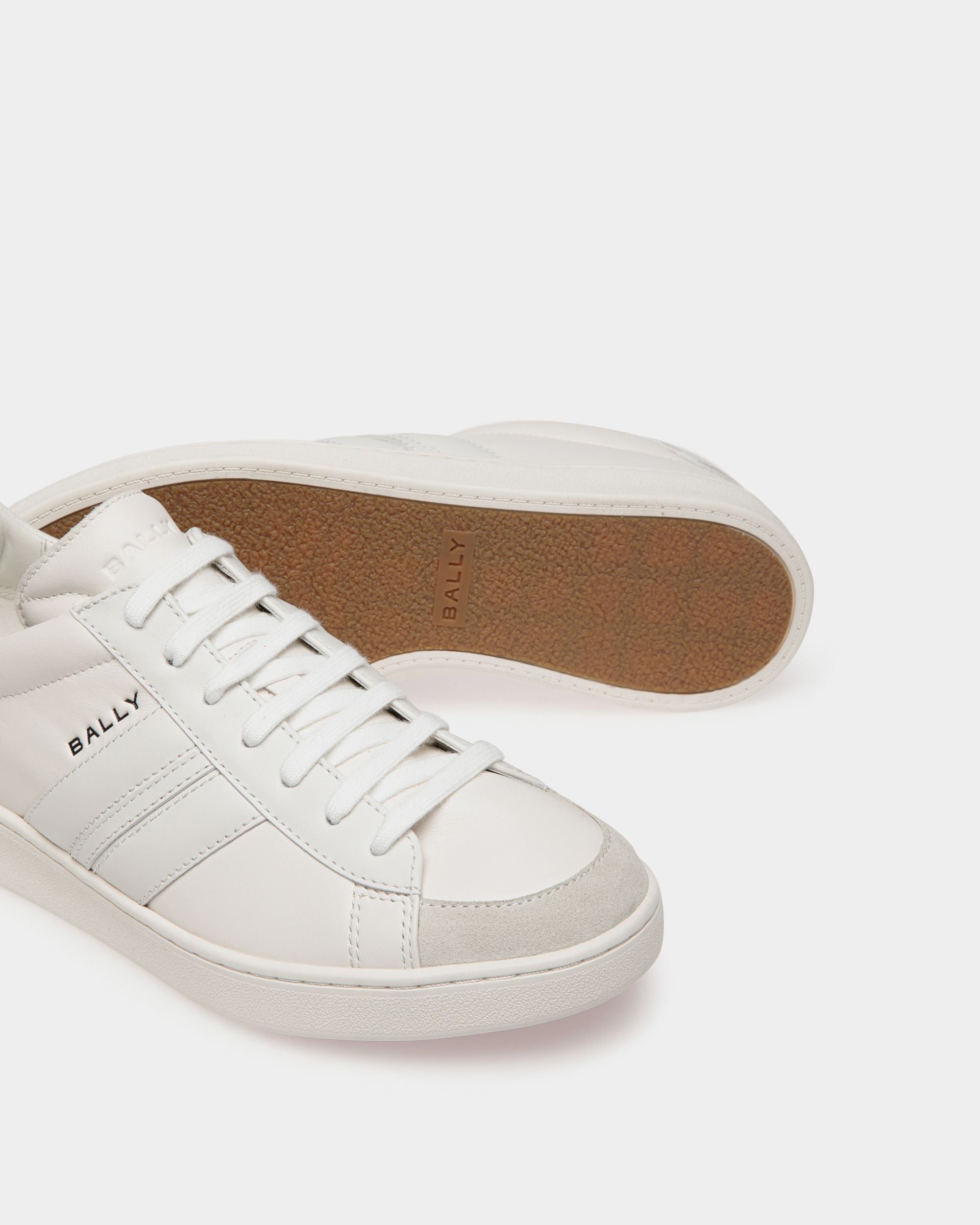 Zapatilla Raise De Piel Blanca - Hombre - Bally - 05