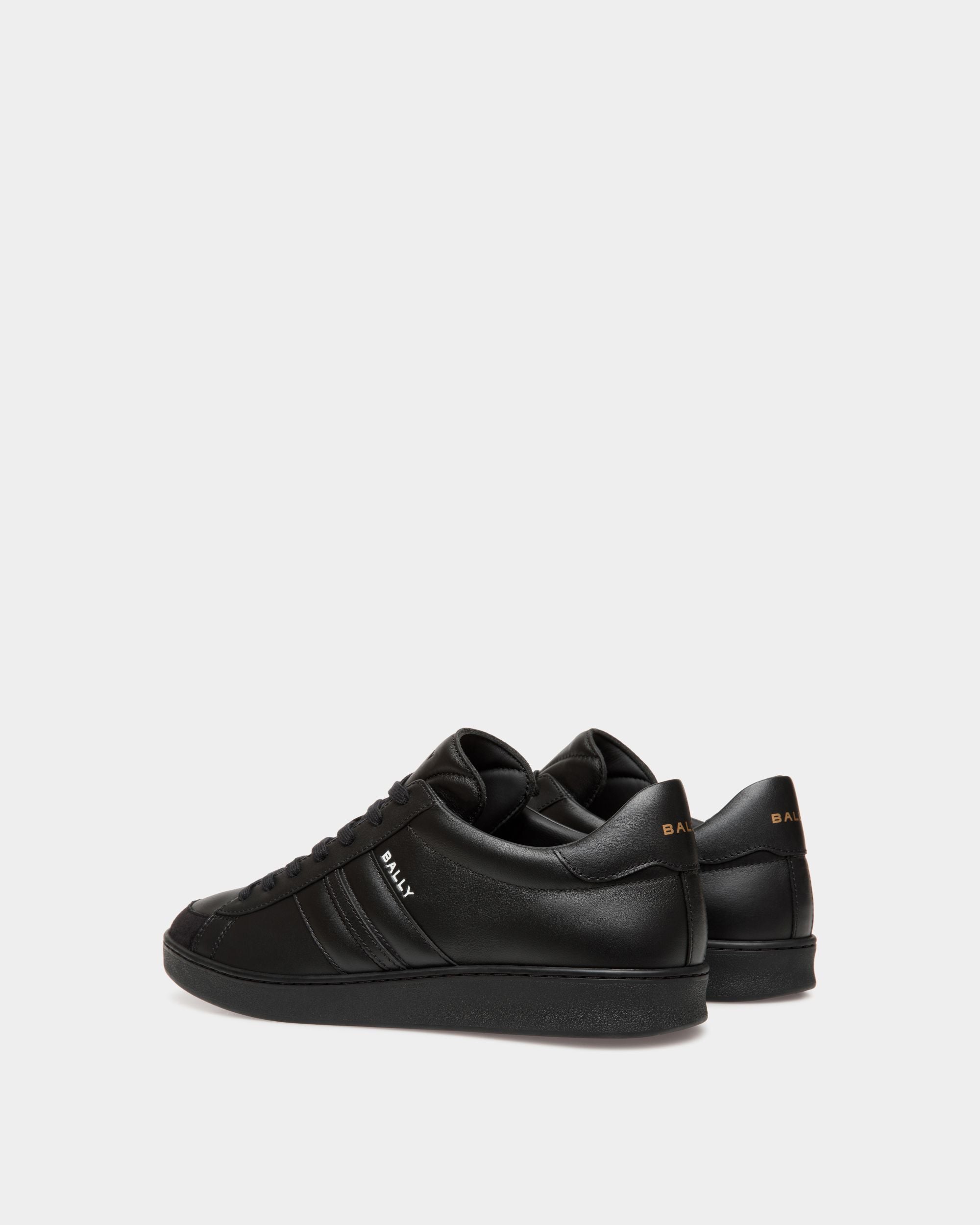 Zapatilla Tennis De Piel Color Negro - Hombre - Bally - 04