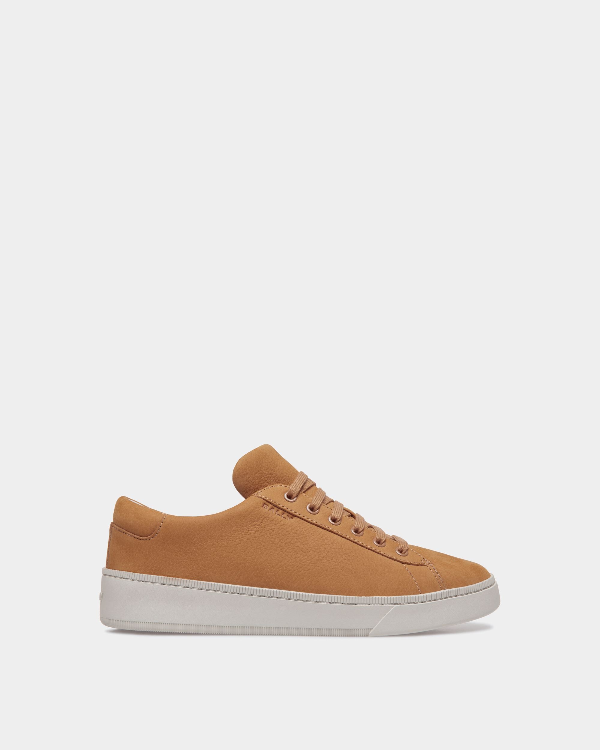 Raise Sneaker in Brown Nubuck Leather - Men's - Bally - 01