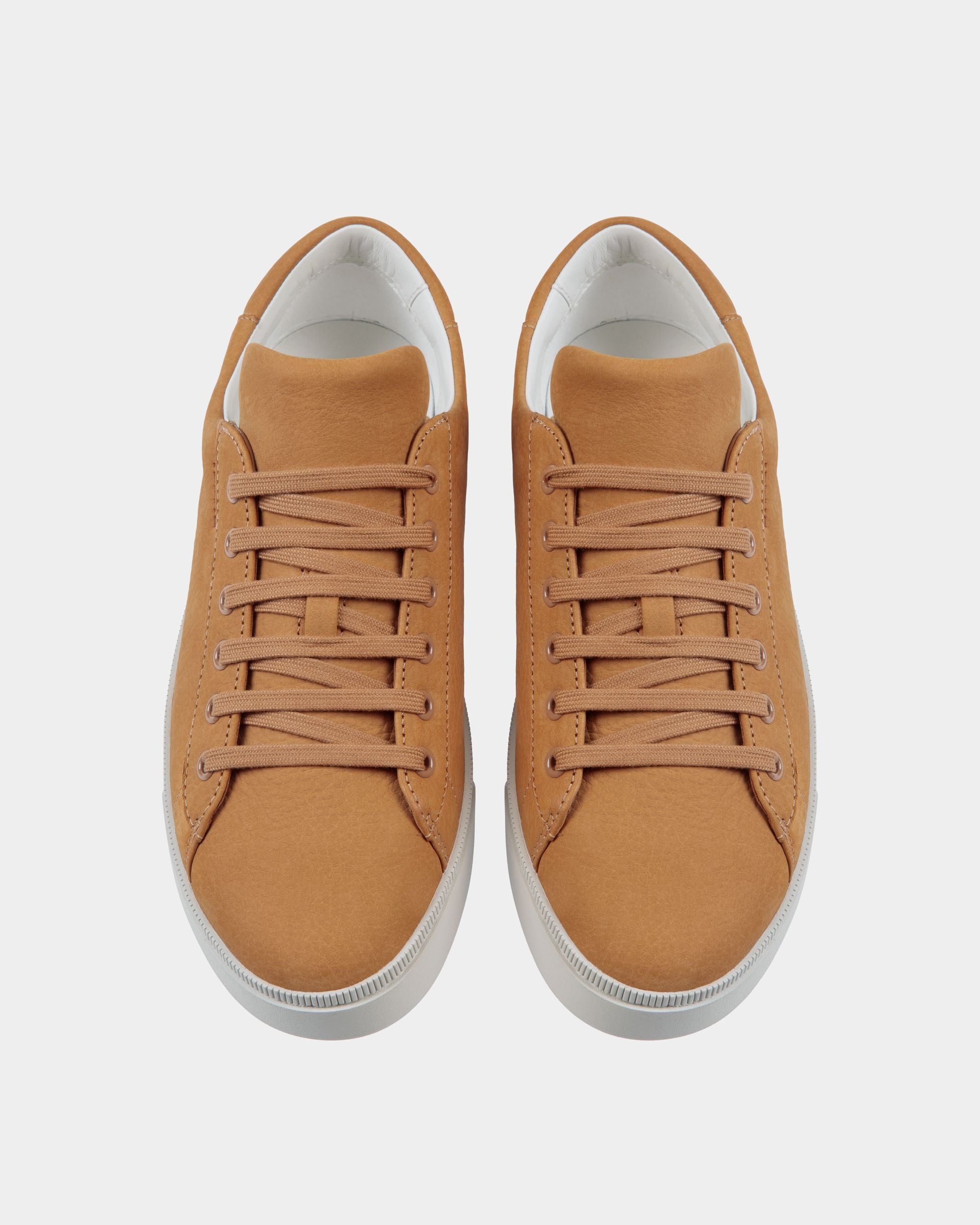 Raise Sneaker in Brown Nubuck Leather - Men's - Bally - 04
