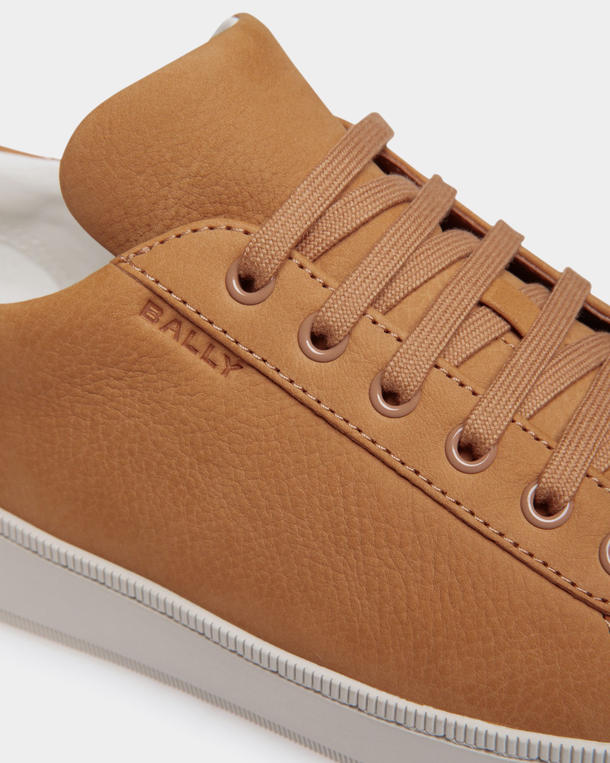 Raise Sneaker in Brown Nubuck Leather - Men's - Bally - 05