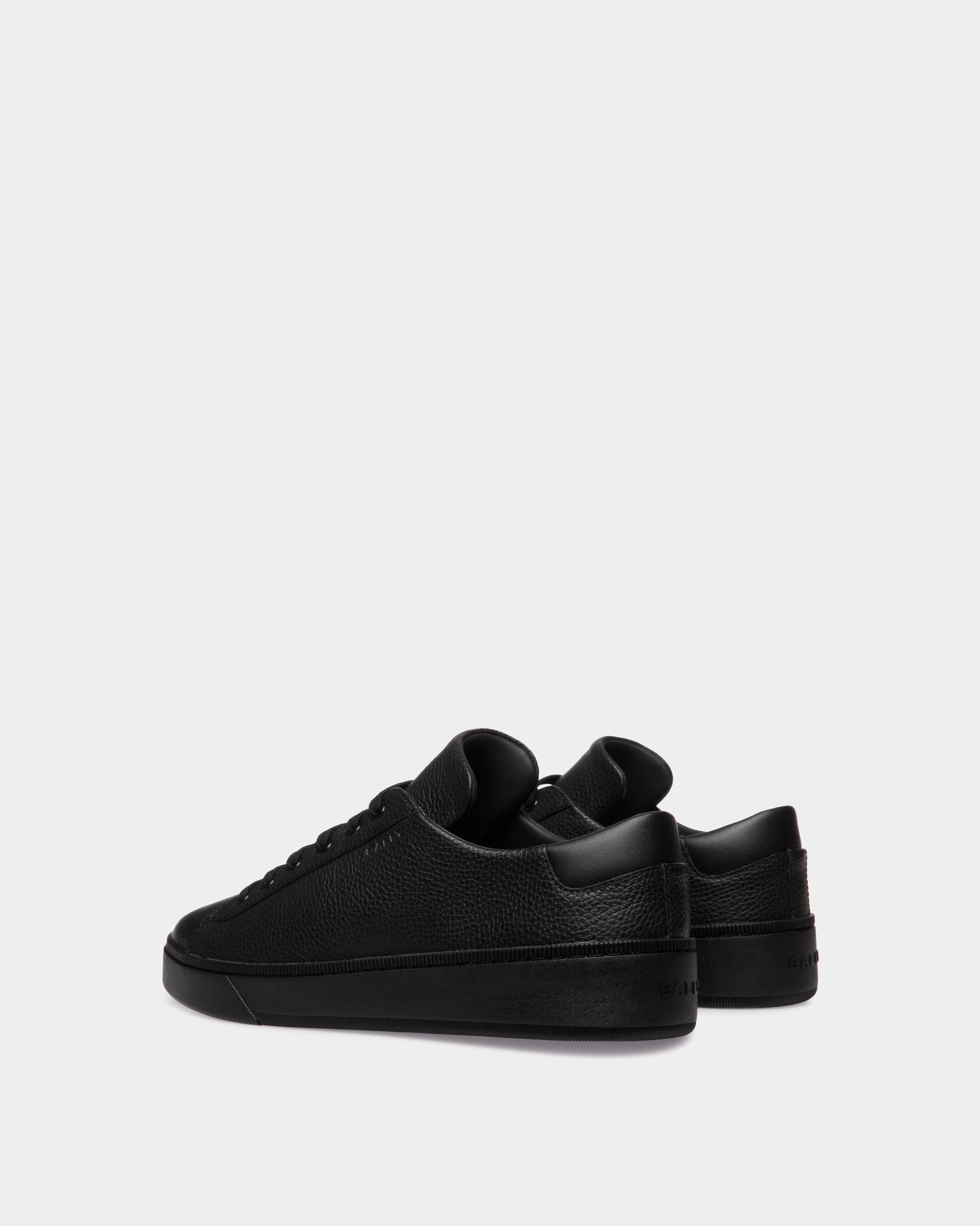 Raise Sneaker in Black Grained Leather - Hombre - Bally - 04