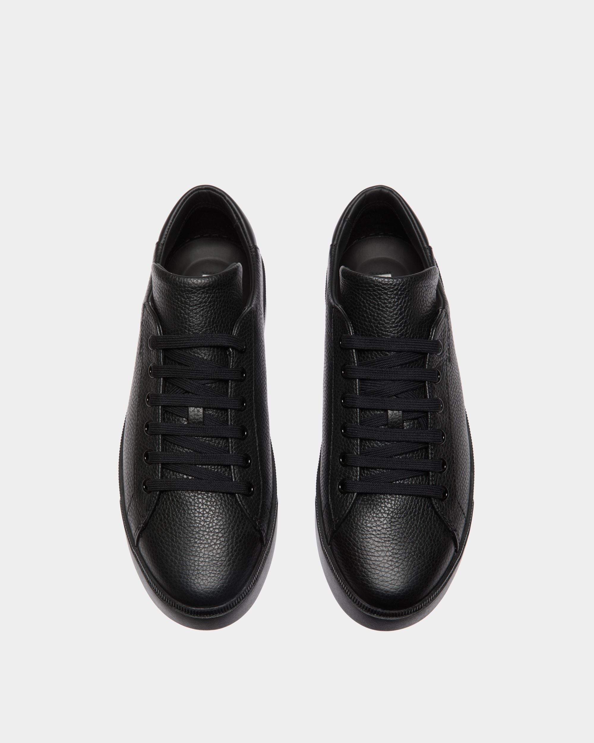 Raise Sneaker in Black Grained Leather - Hombre - Bally - 05