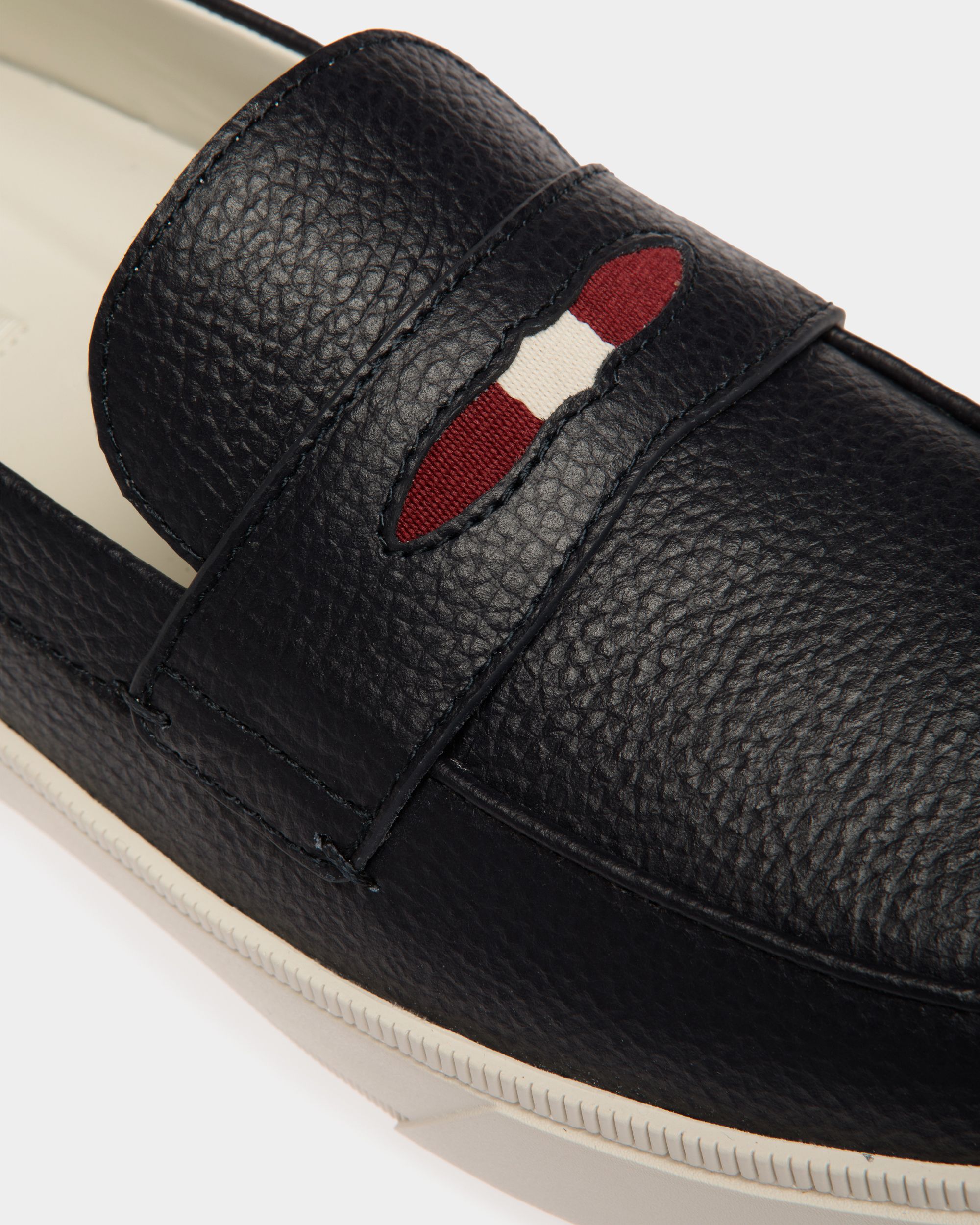 Zapatilla Raise De Piel Granulada Navy Blue - Hombre - Bally - 05
