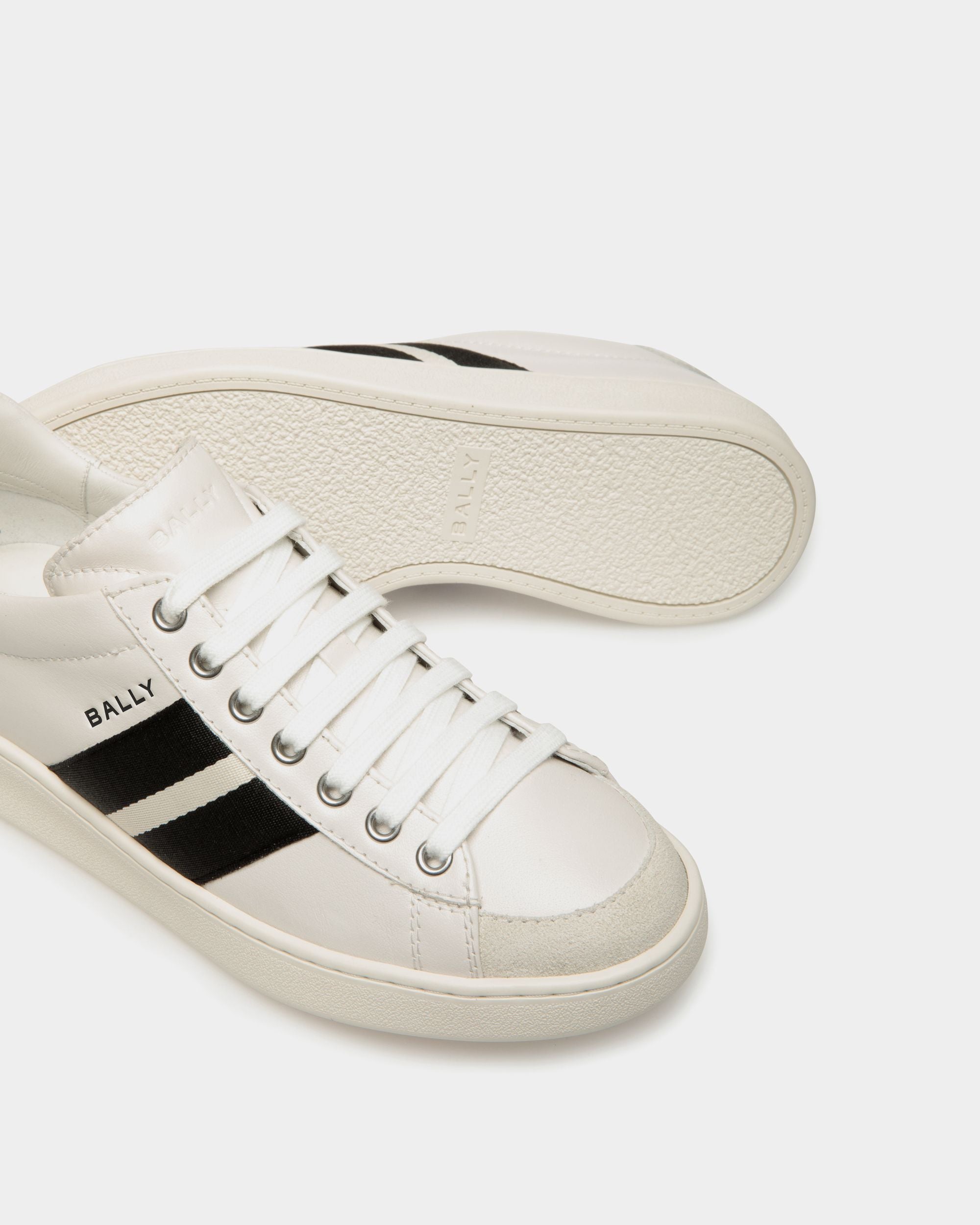 Zapatilla Tennis De Piel Blanca - Hombre - Bally - 04