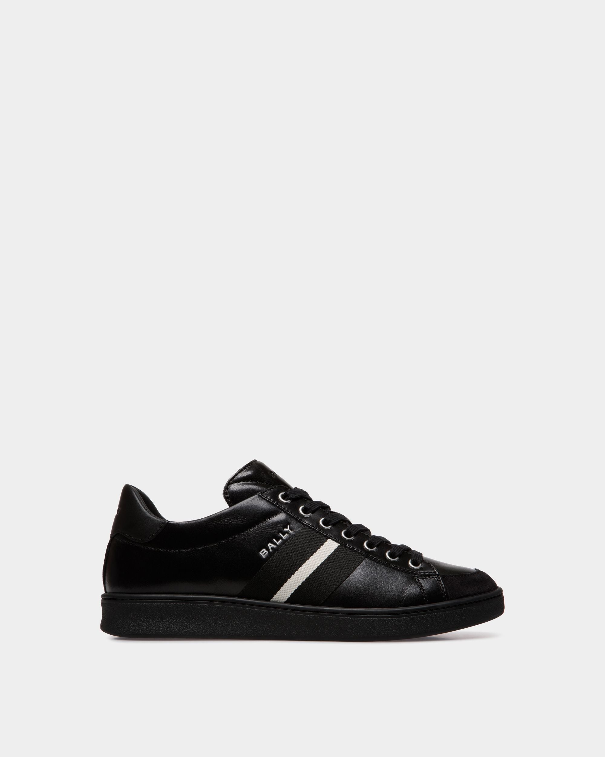 Tennis Sneaker In Black Leather - Men's - Bally - 01