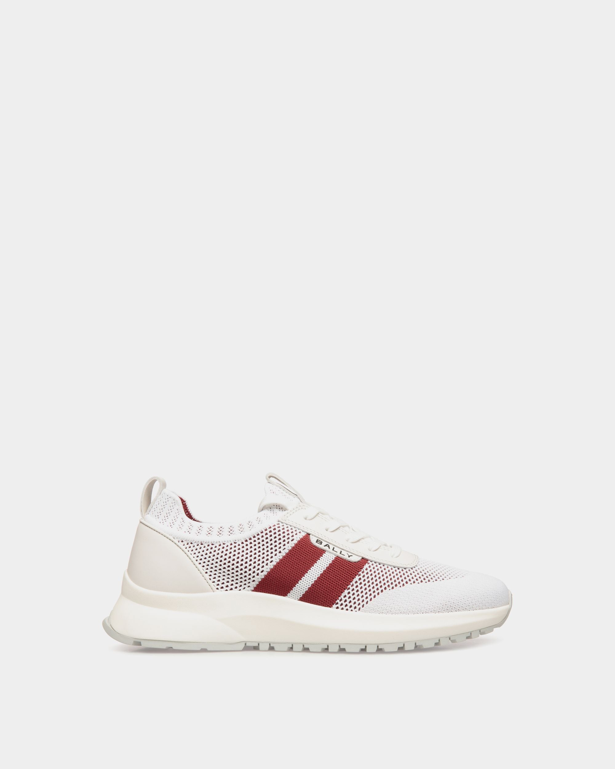 Zapatilla Outline De Punto Blanco - Hombre - Bally - 01