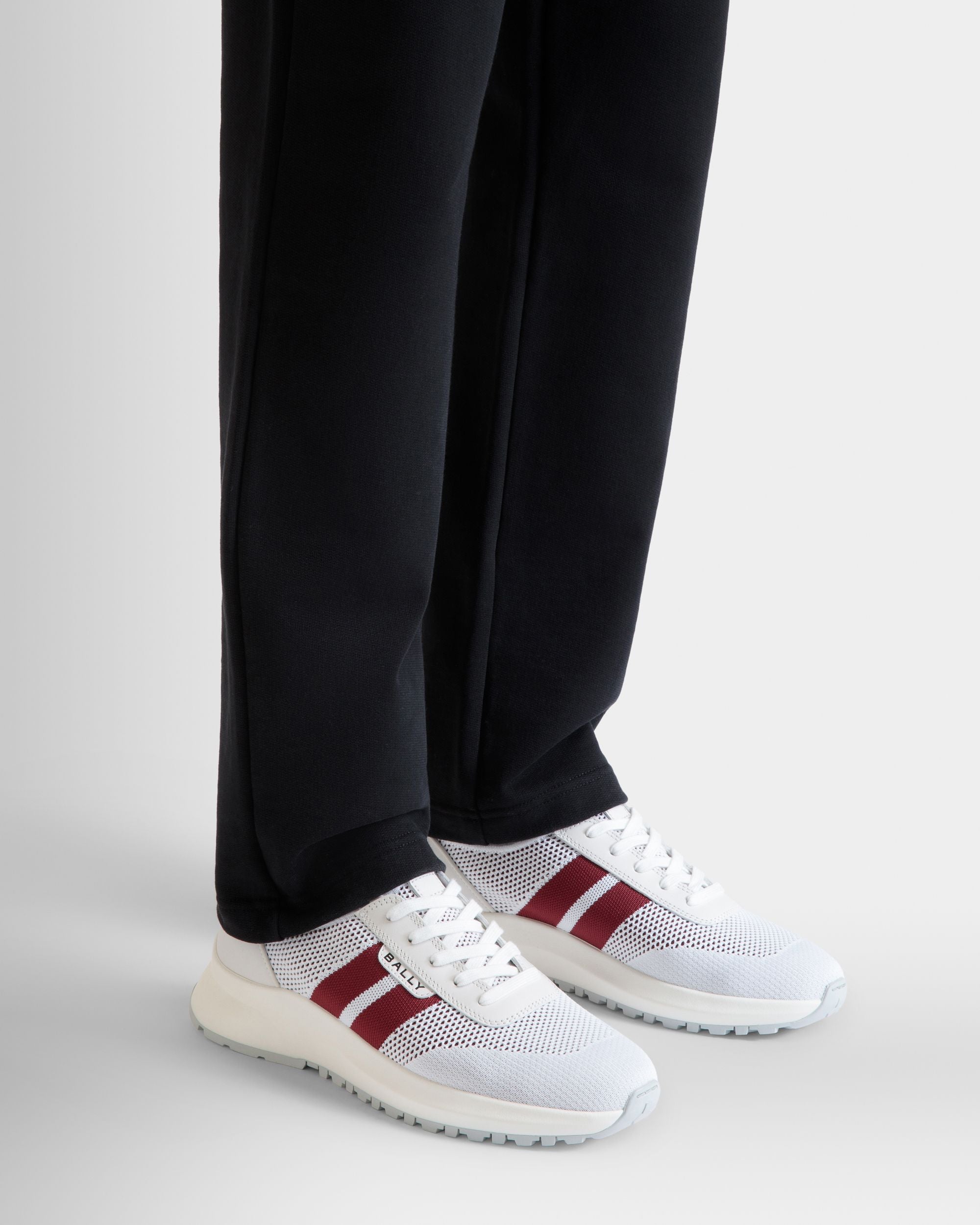 Zapatilla Outline De Punto Blanco - Hombre - Bally - 02