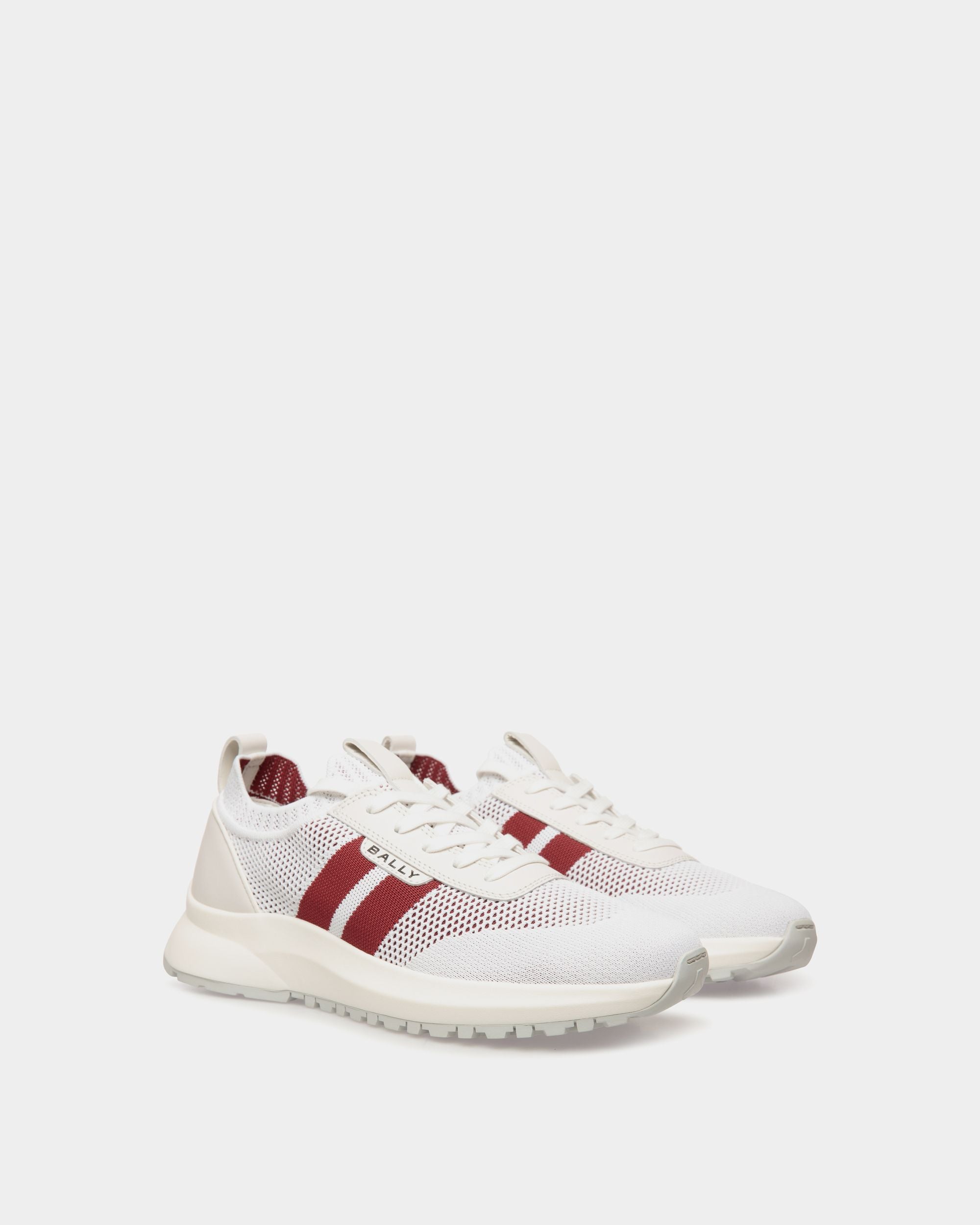 Zapatilla Outline De Punto Blanco - Hombre - Bally - 03