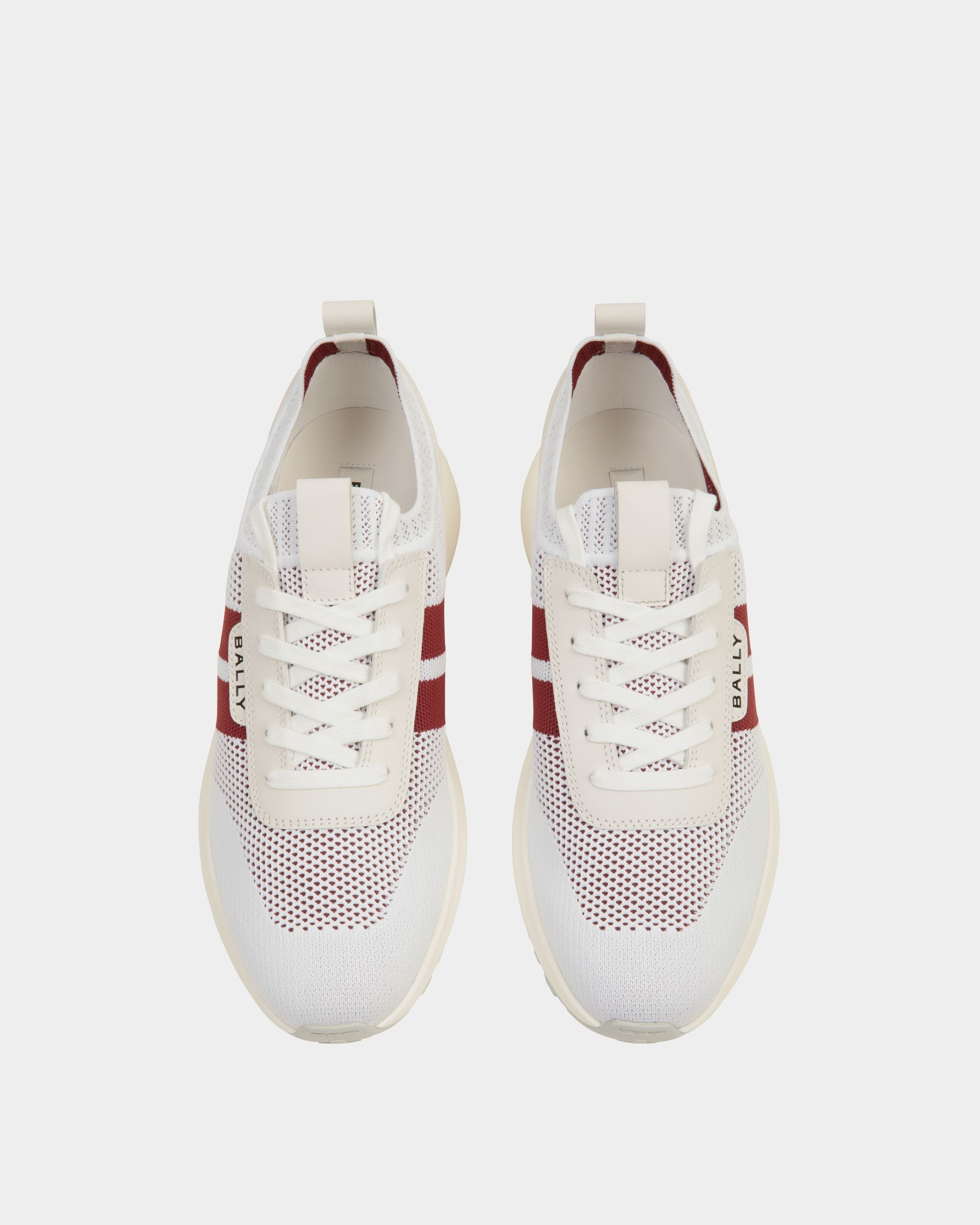 Zapatilla Outline De Punto Blanco - Hombre - Bally - 05
