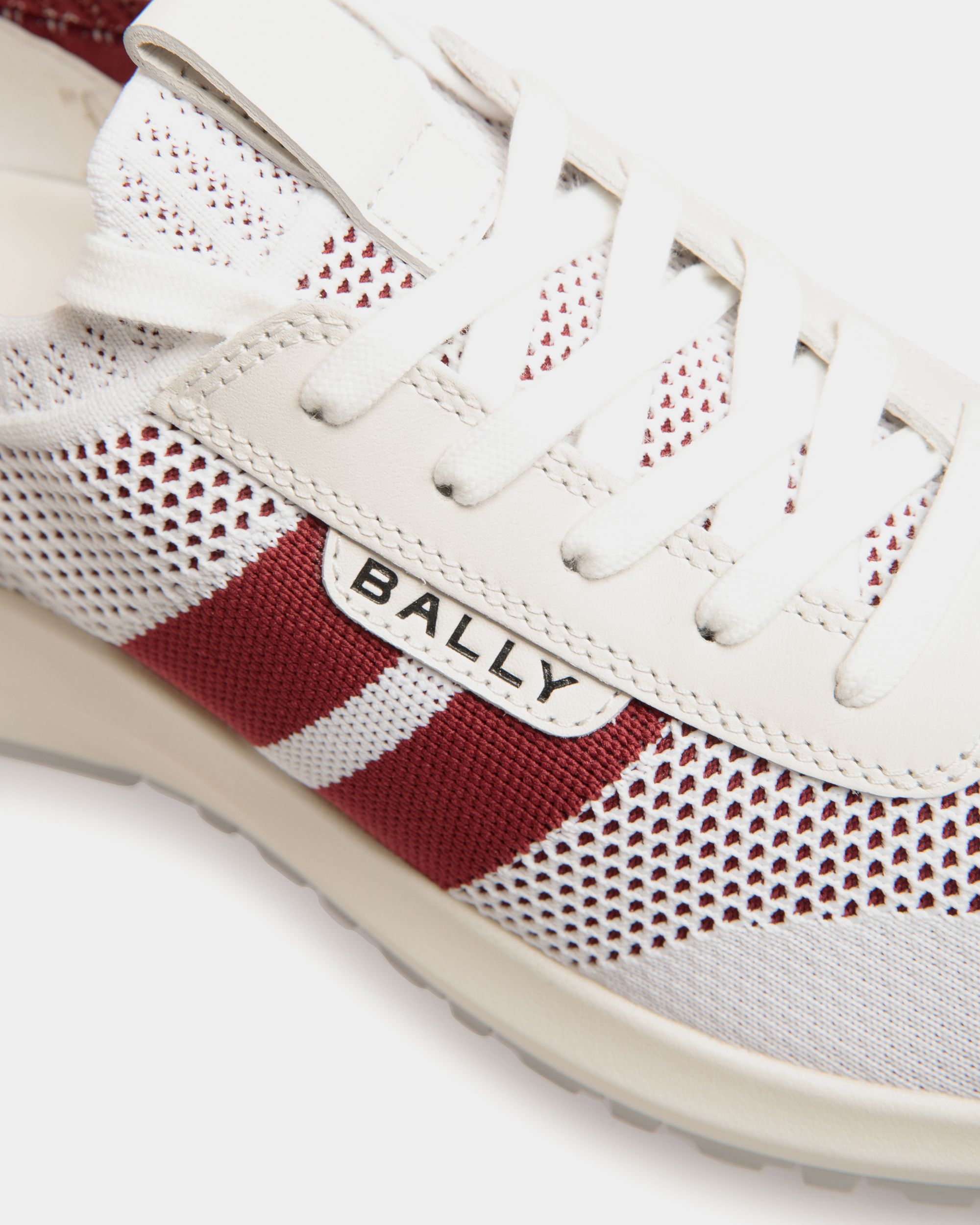 Zapatilla Outline De Punto Blanco - Hombre - Bally - 06