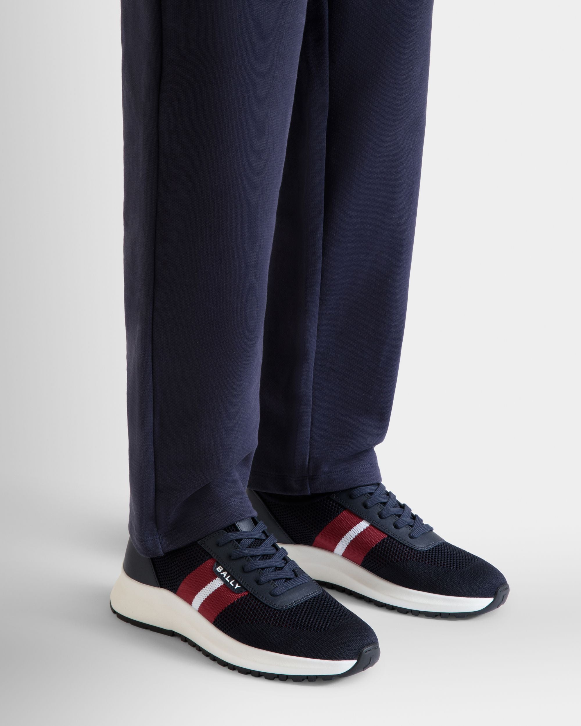 Zapatilla Outline De Punto Navy Blue - Hombre - Bally - 02