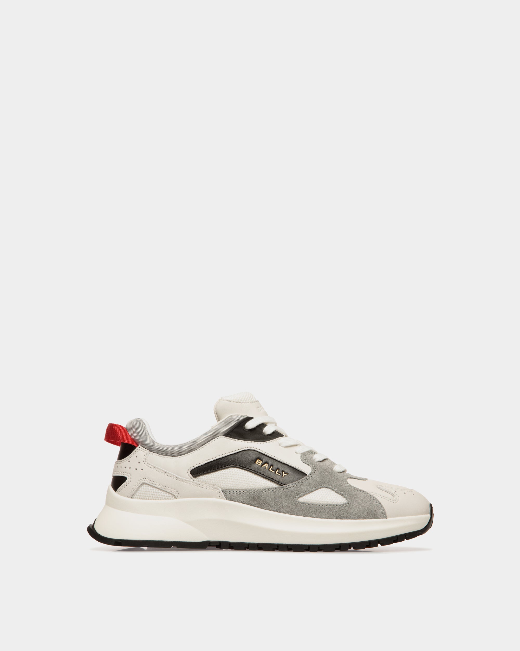 Zapatilla Outline De Piel Y Nailon Multicolor - Hombre - Bally - 01