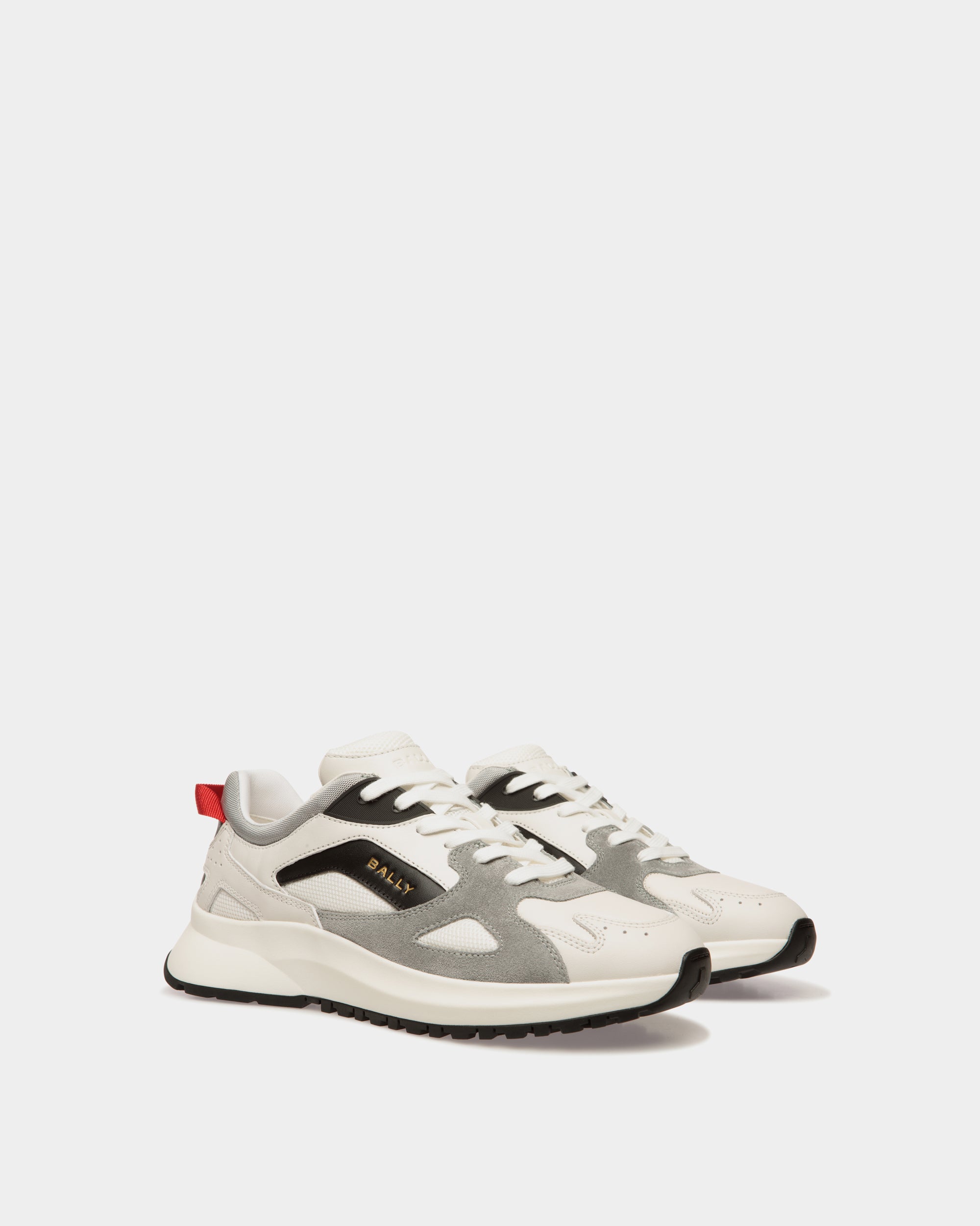 Zapatilla Outline De Piel Y Nailon Multicolor - Hombre - Bally - 02
