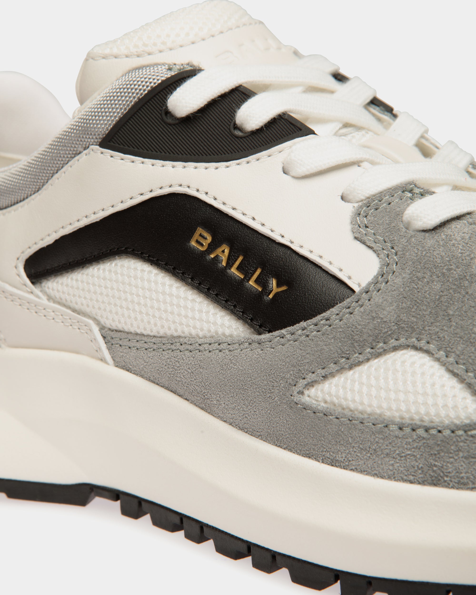 Zapatilla Outline De Piel Y Nailon Multicolor - Hombre - Bally - 05