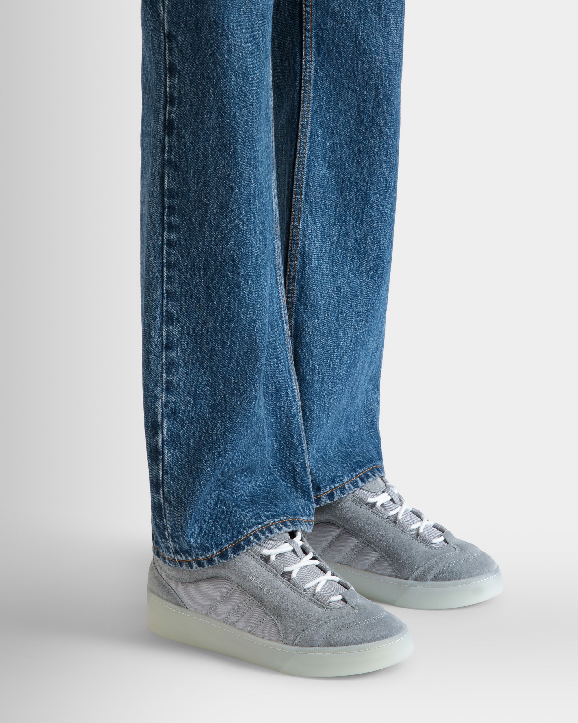 Zapatilla Raise De Ante Y Nailon Light Grey - Hombre - Bally - 02