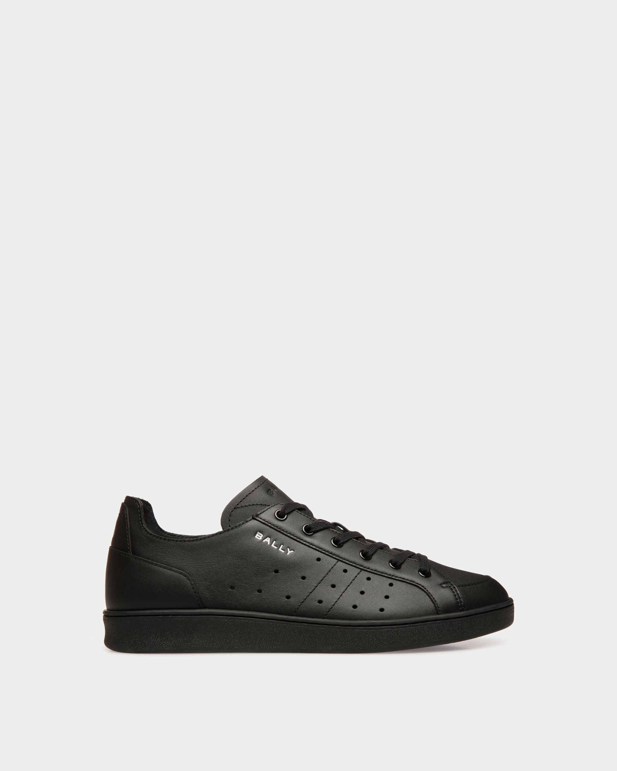 Zapatilla Tennis De Piel Negra - Hombre - Bally - 01