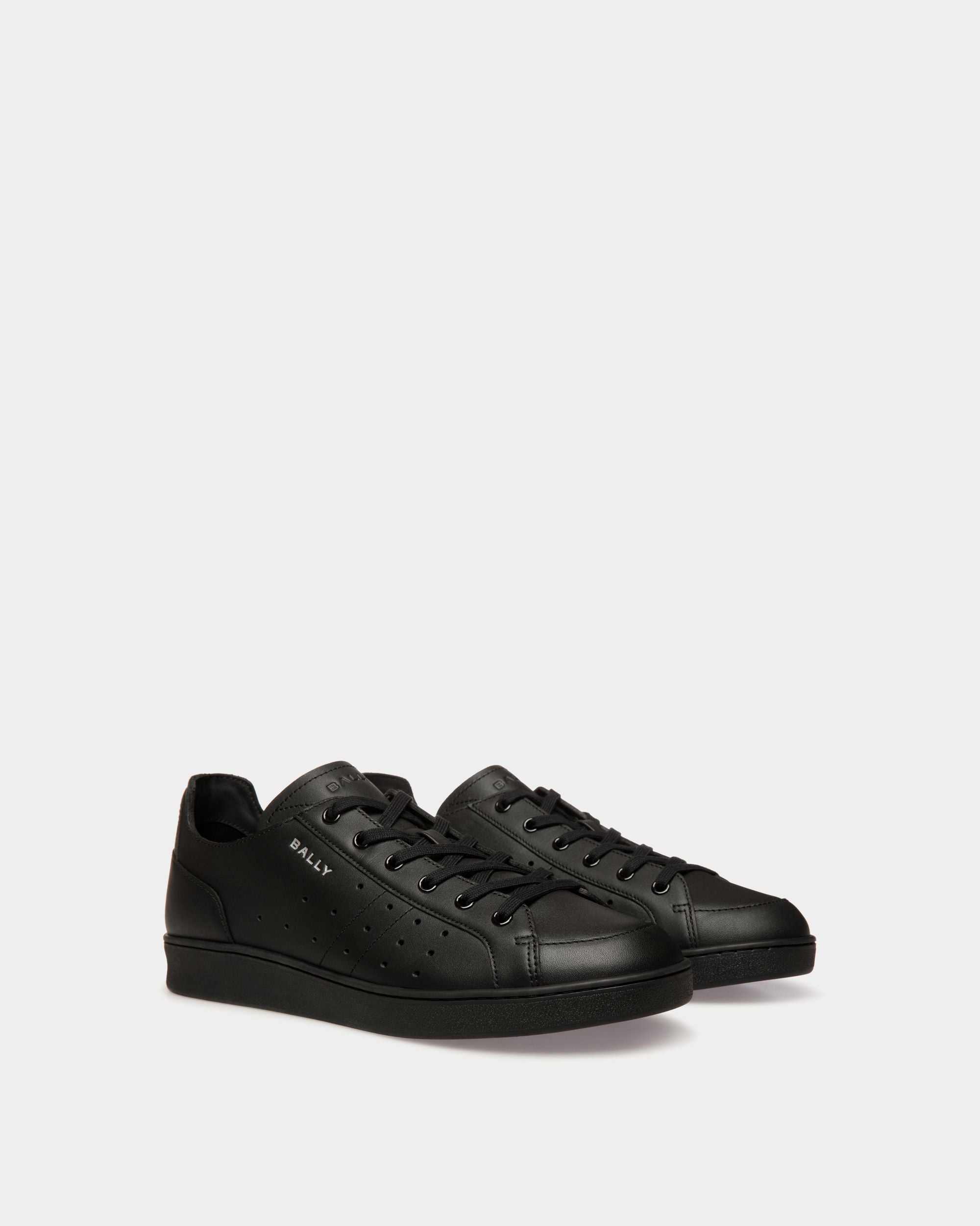 Zapatilla Tennis De Piel Negra - Hombre - Bally - 03