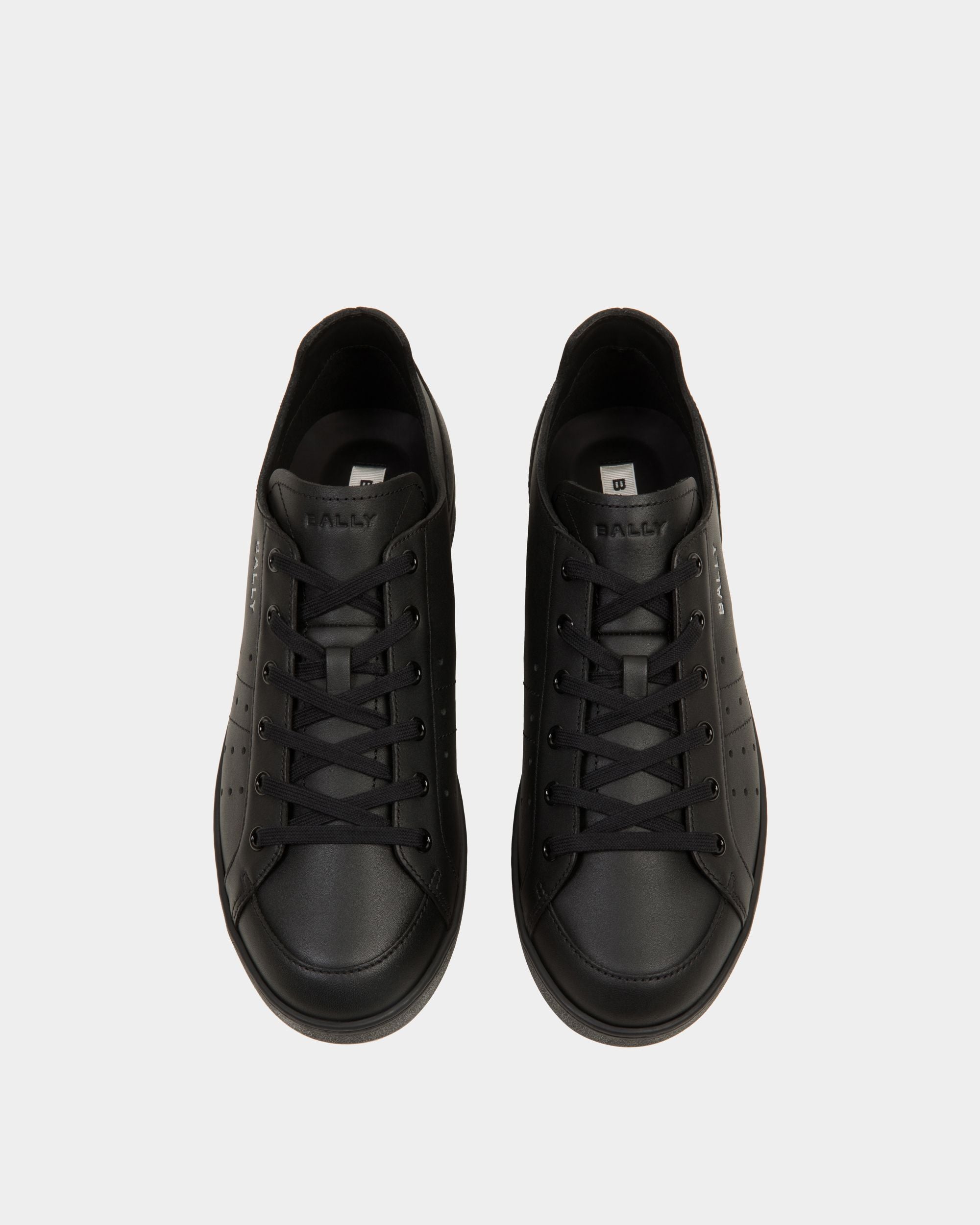 Zapatilla Tennis De Piel Negra - Hombre - Bally - 05