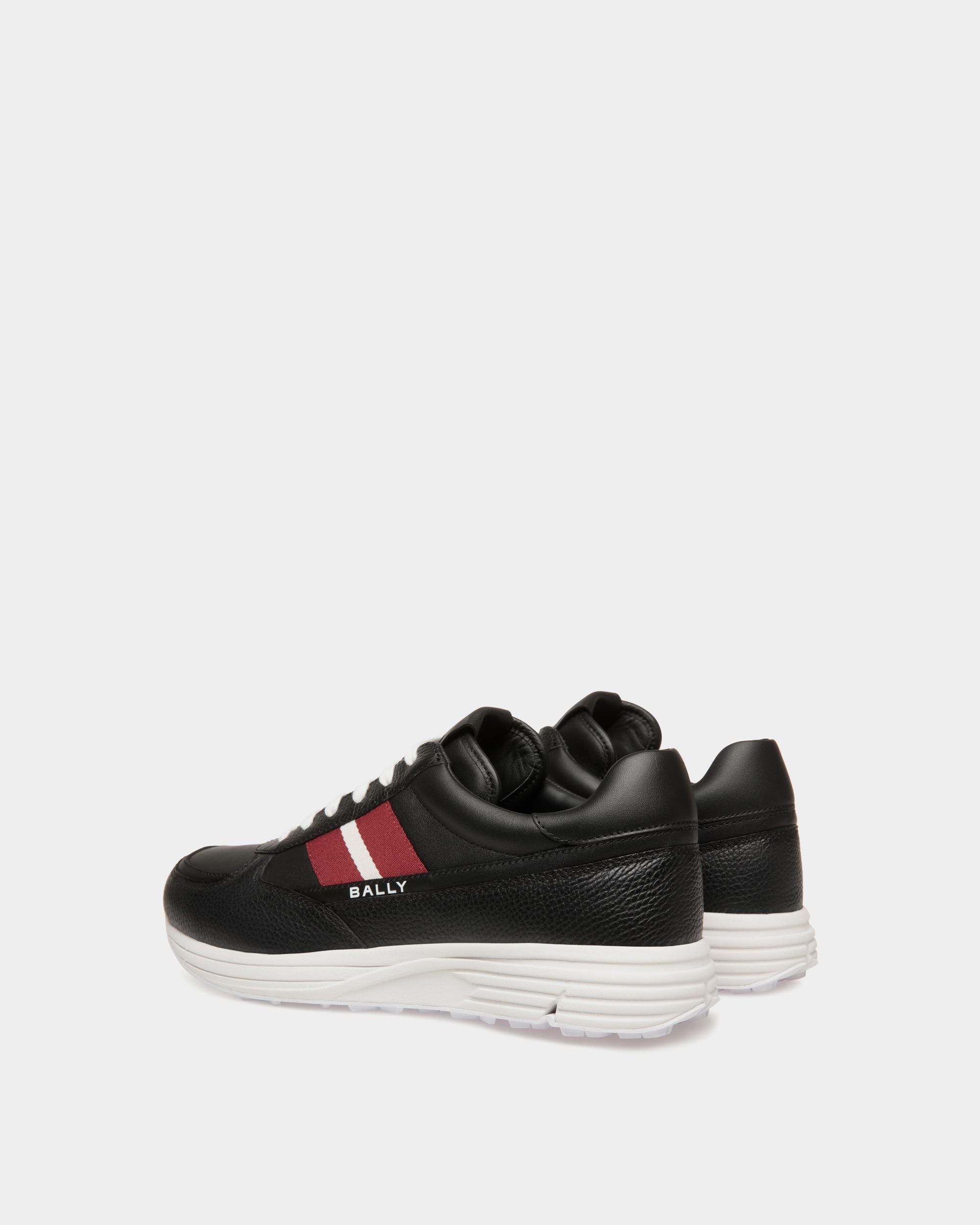 Golf Capsule Sneaker in Black Grained Leather - Hombre - Bally - 03