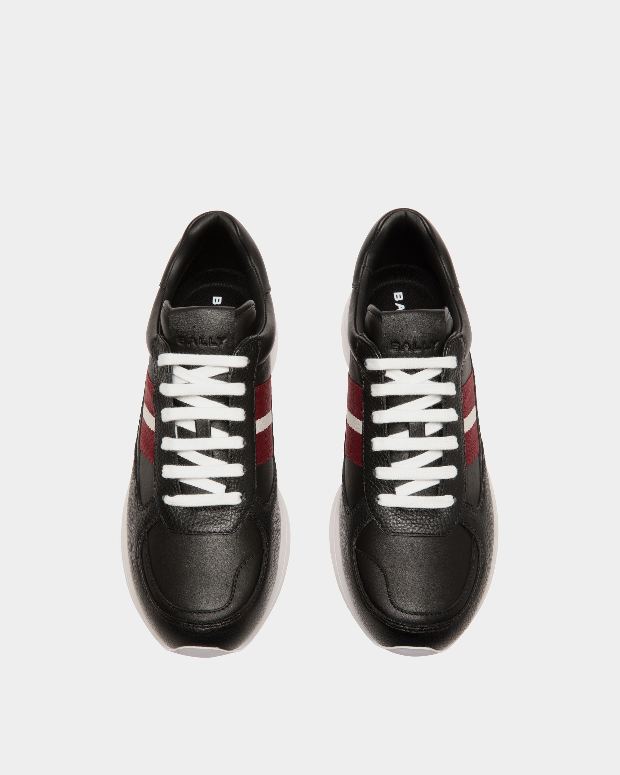 Golf Capsule Sneaker in Black Grained Leather - Hombre - Bally - 04
