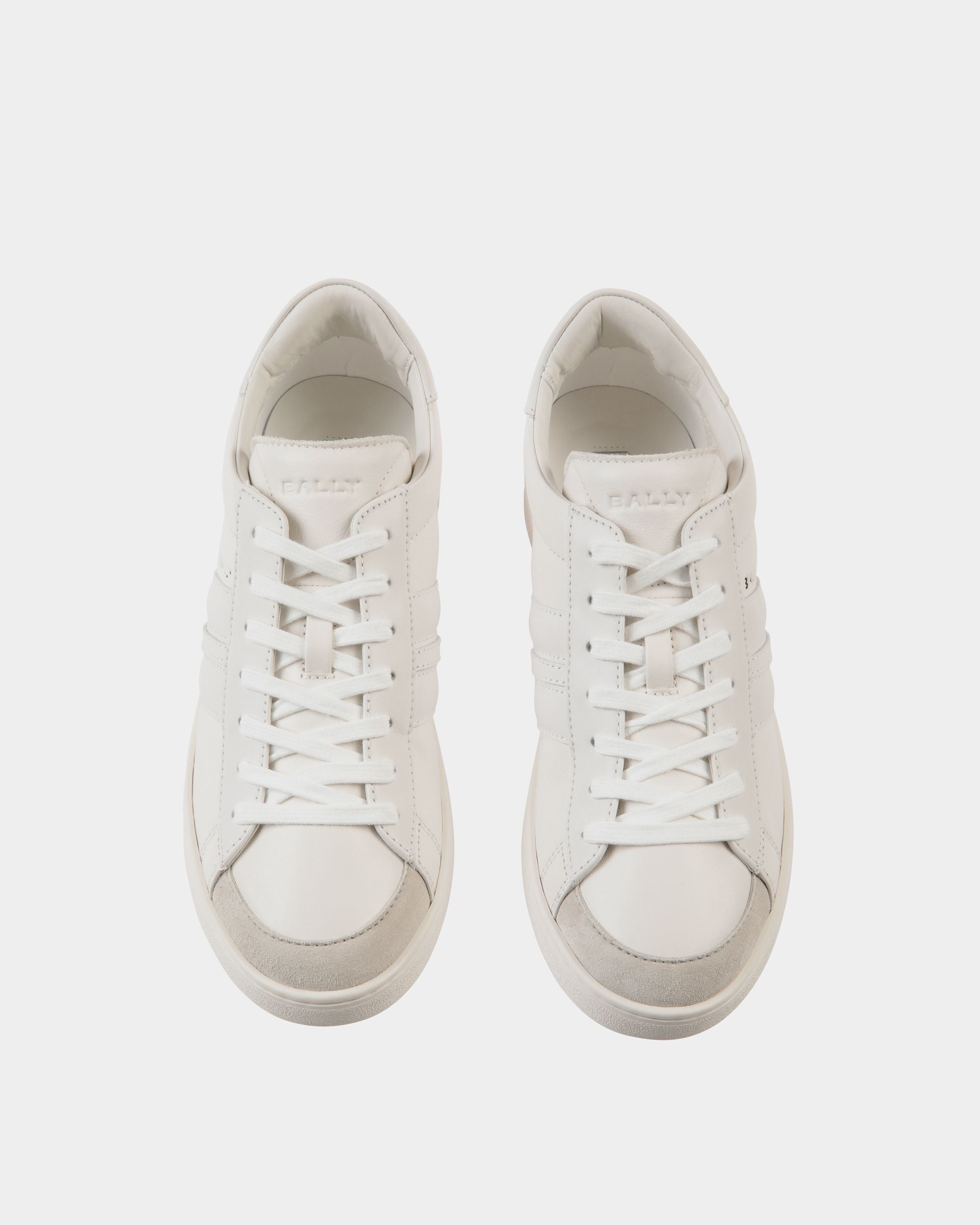 Tennis Sneaker In White Leather - Men's - Bally - 04