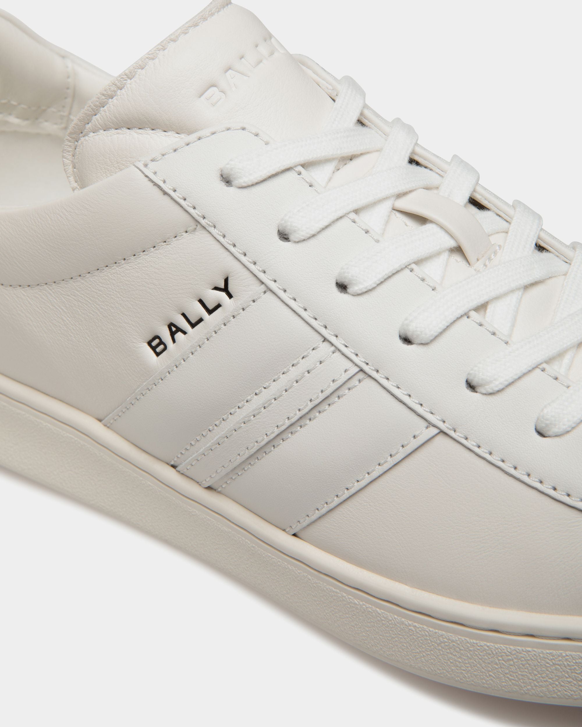 Tennis Sneaker In White Leather - Men's - Bally - 05