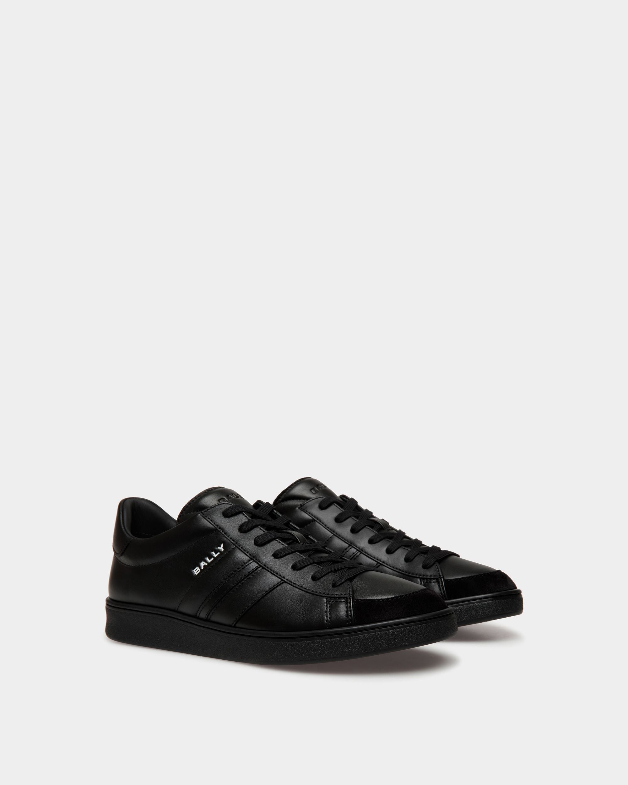 Zapatilla Tennis De Piel Negra - Hombre - Bally - 02