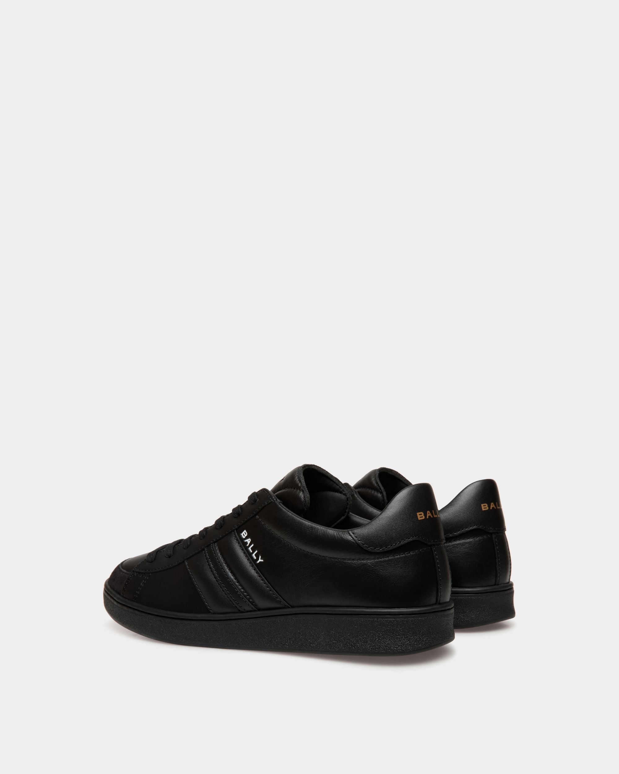 Tennis Sneaker in Black Leather - Men's - Bally - 03