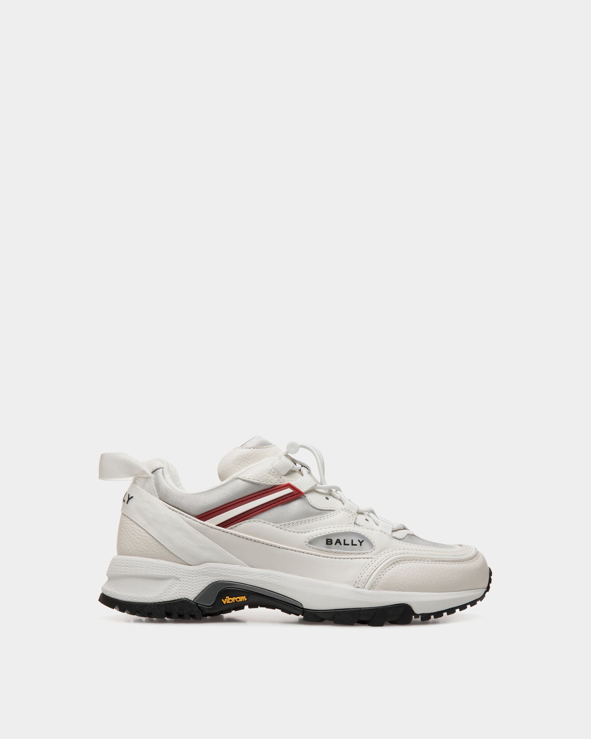 Faster Sneaker In White Leather And Nylon - Men's - Bally - 01