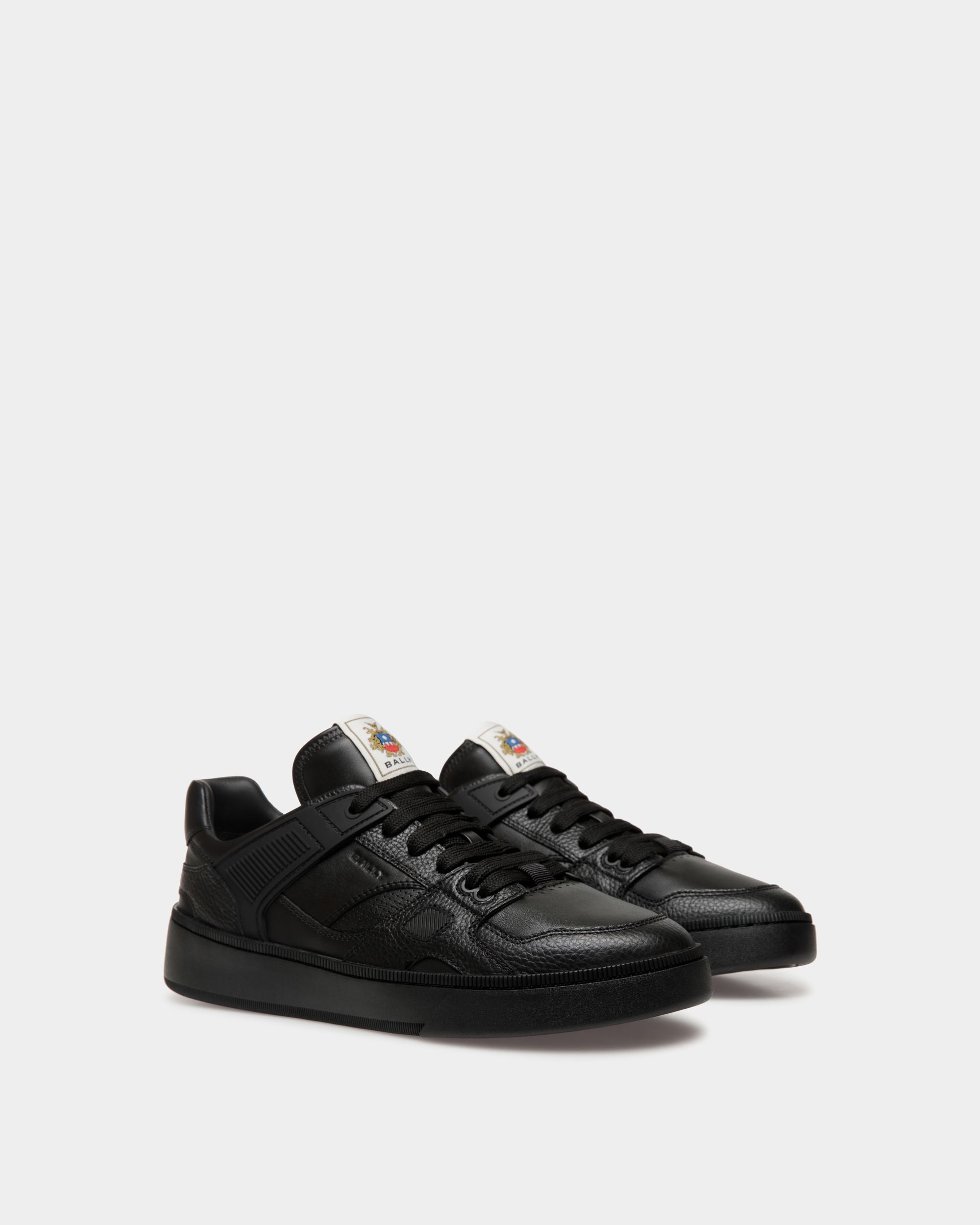 Raise Sneaker In Black Leather - Men's - Bally - 02