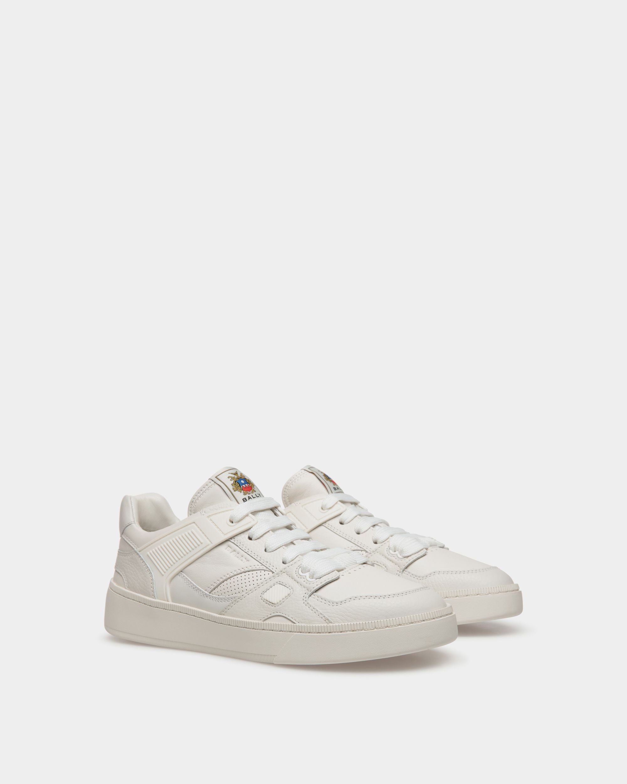 Raise Sneaker In White Leather - Men's - Bally - 02