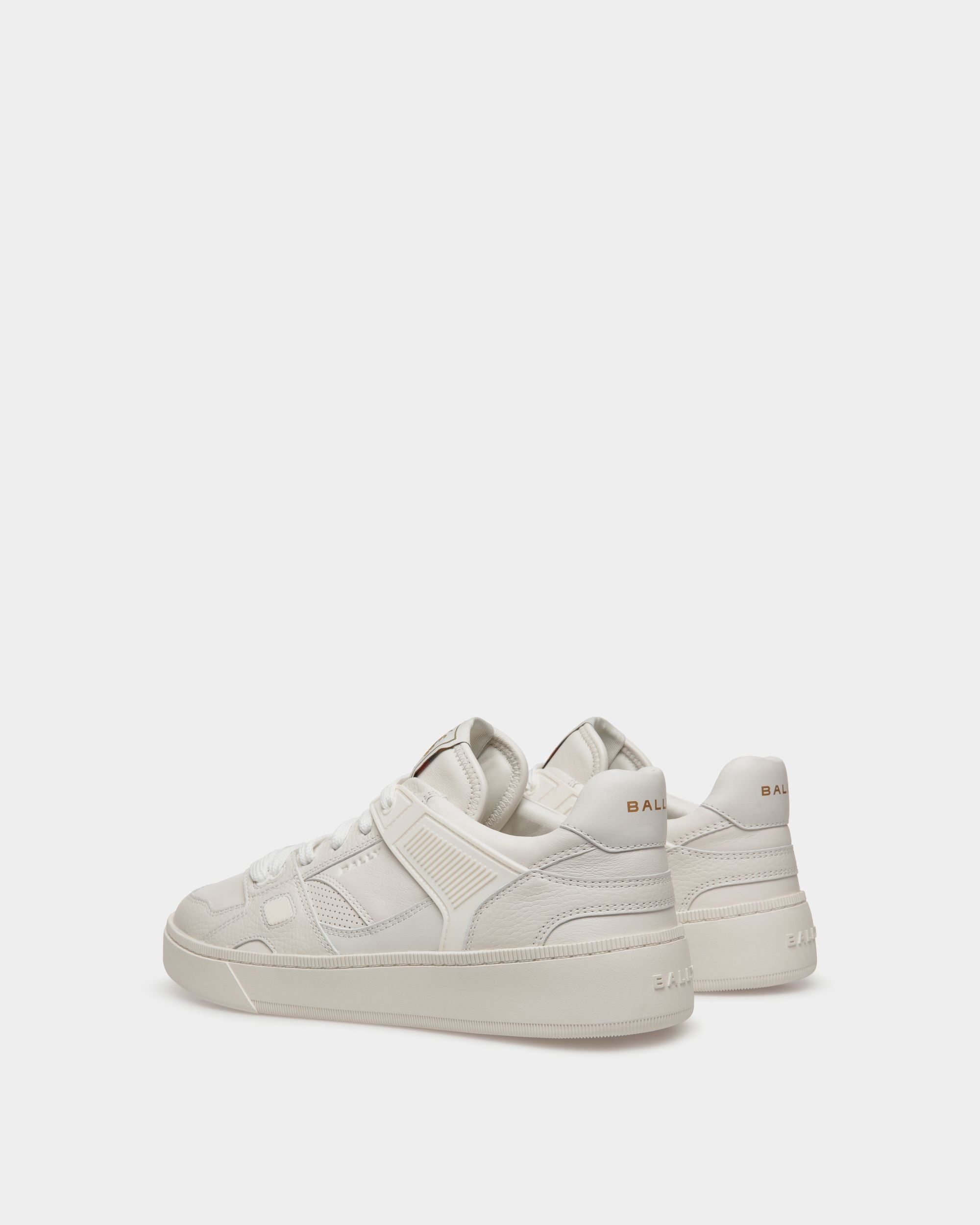 Raise Sneaker In White Leather - Men's - Bally - 03