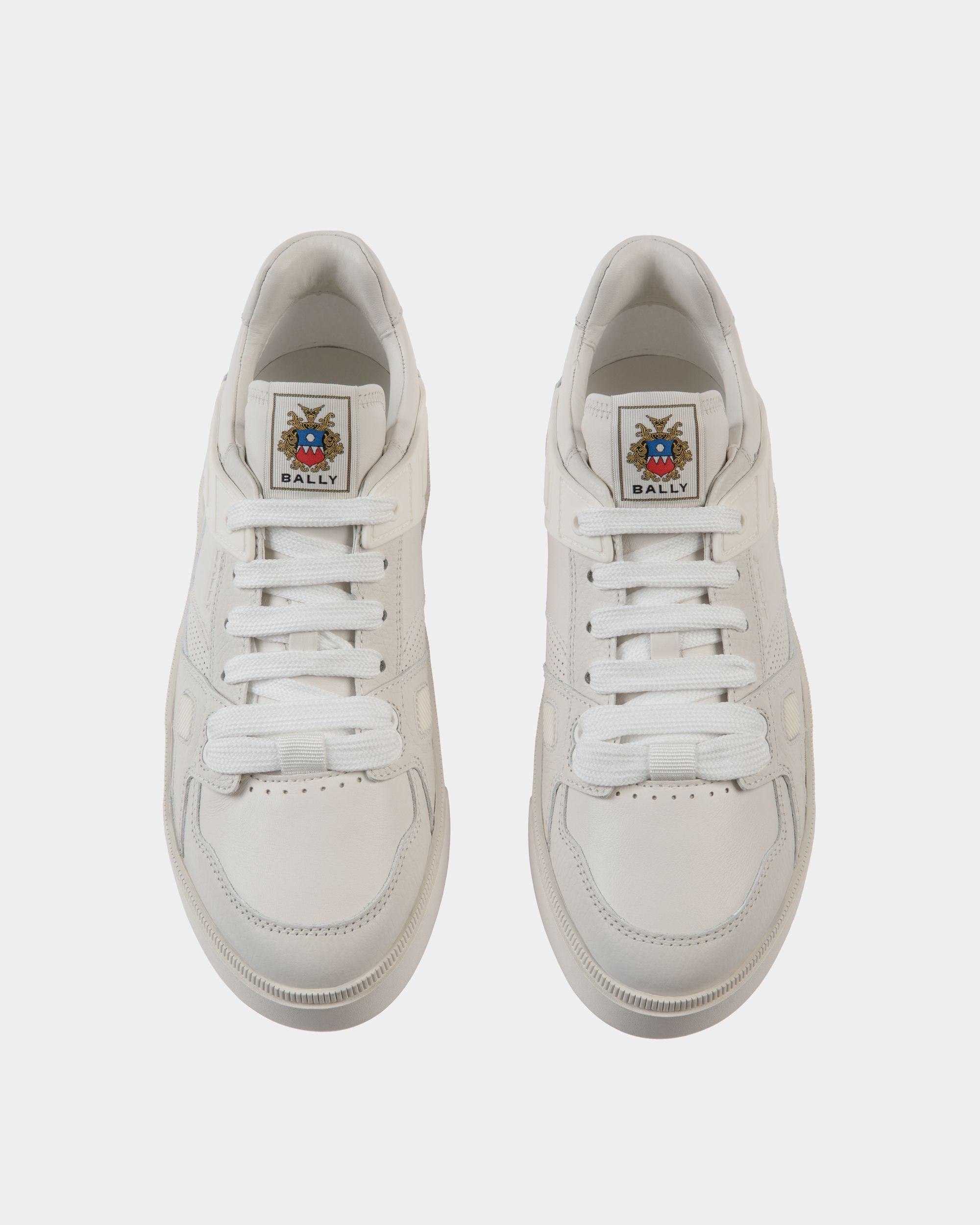 Raise Sneaker In White Leather - Men's - Bally - 04