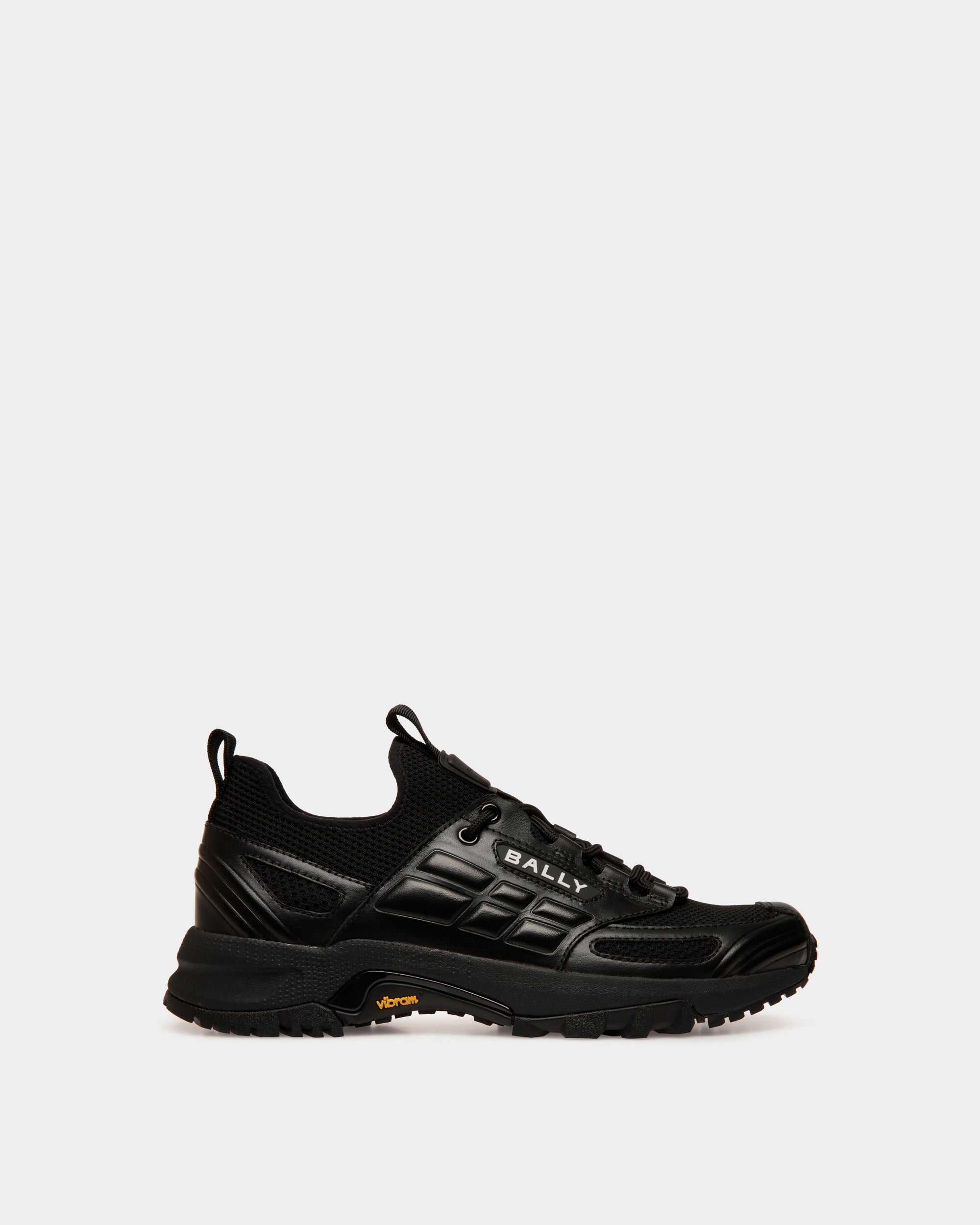 Faster Sneaker in Black Knit - Hombre - Bally - 01