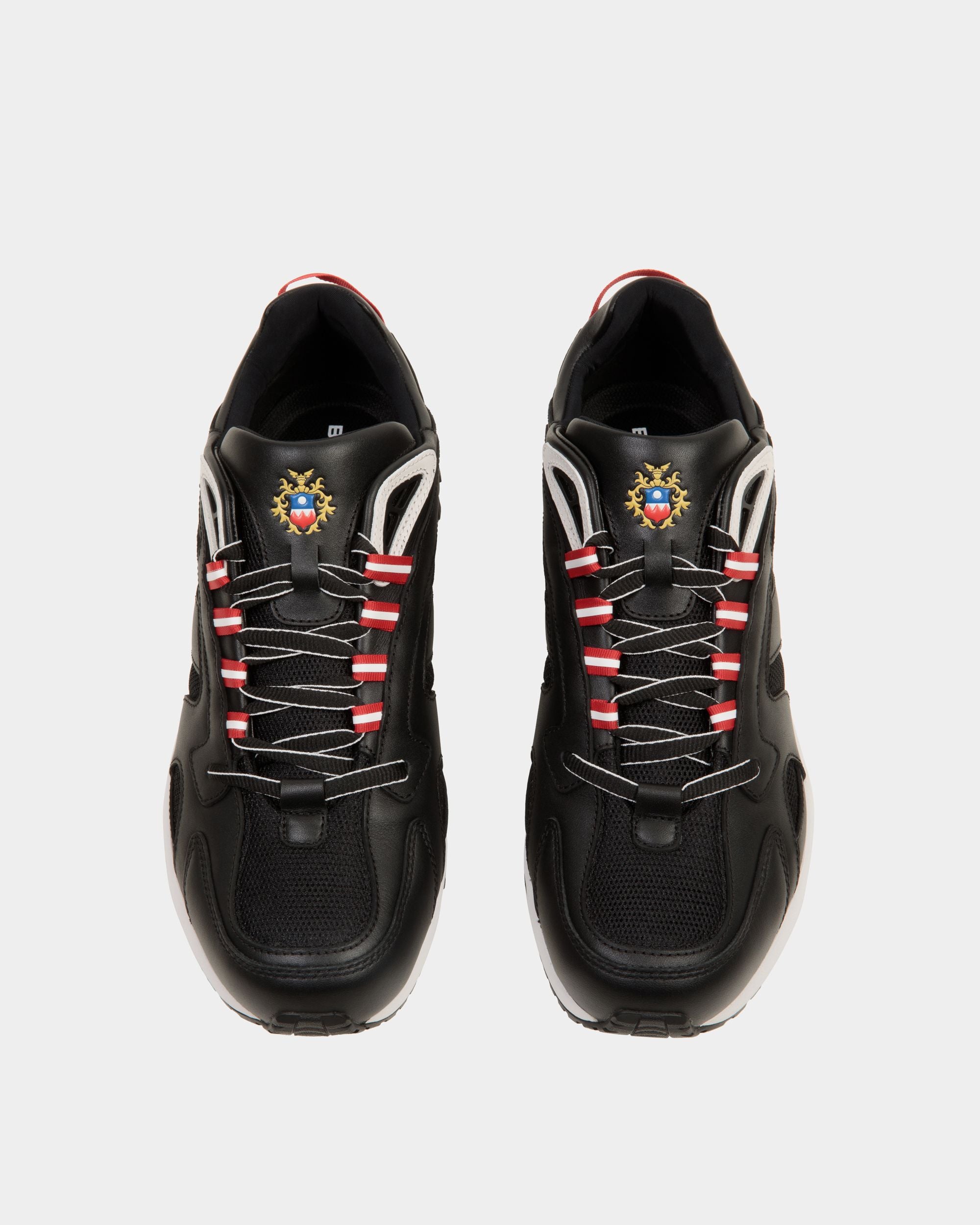 Faster Sneaker in Black Leather and Nylon - Hombre - Bally - 04
