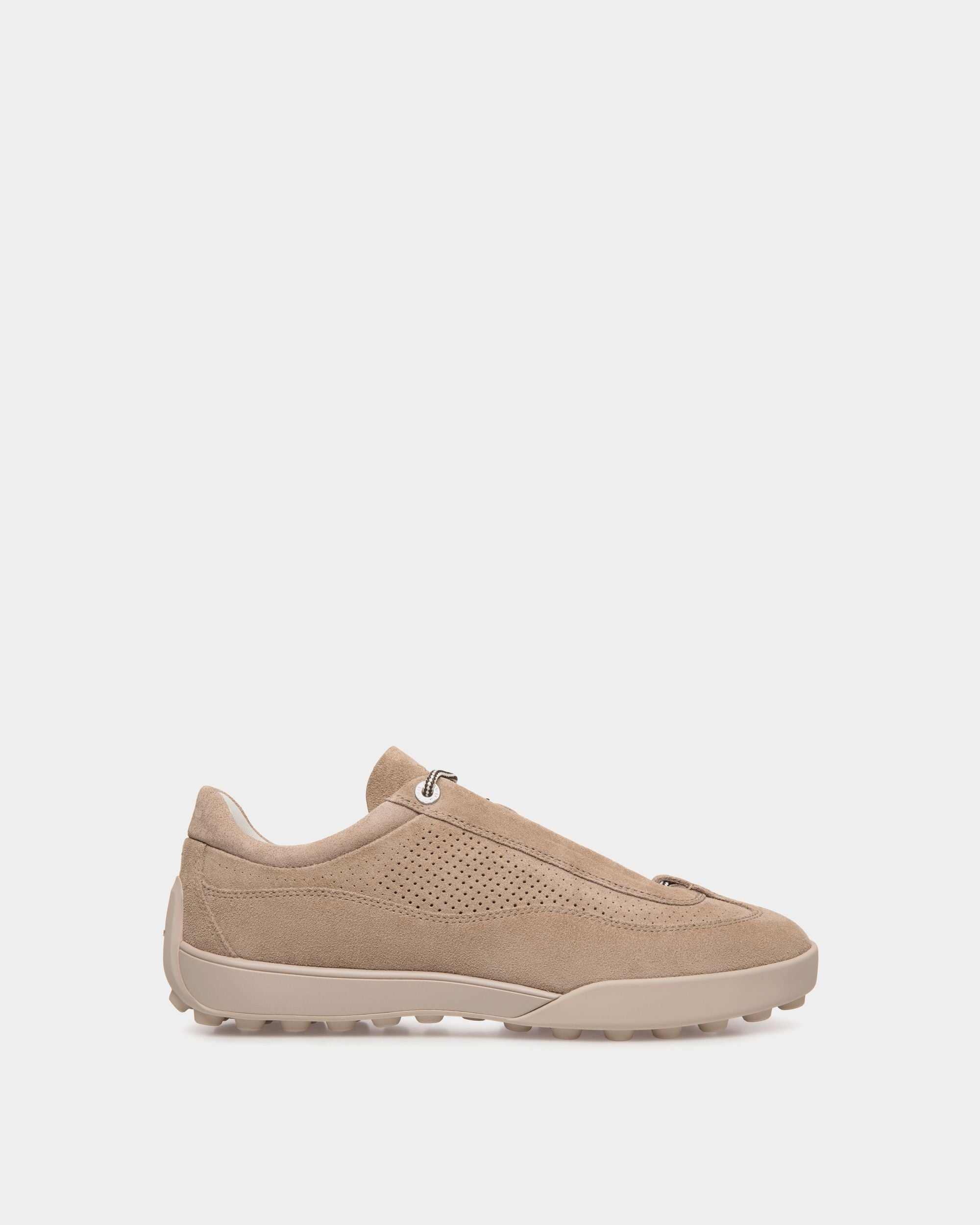 Manto Runner Sneaker in Light Beige Suede - Men's - Bally - 01
