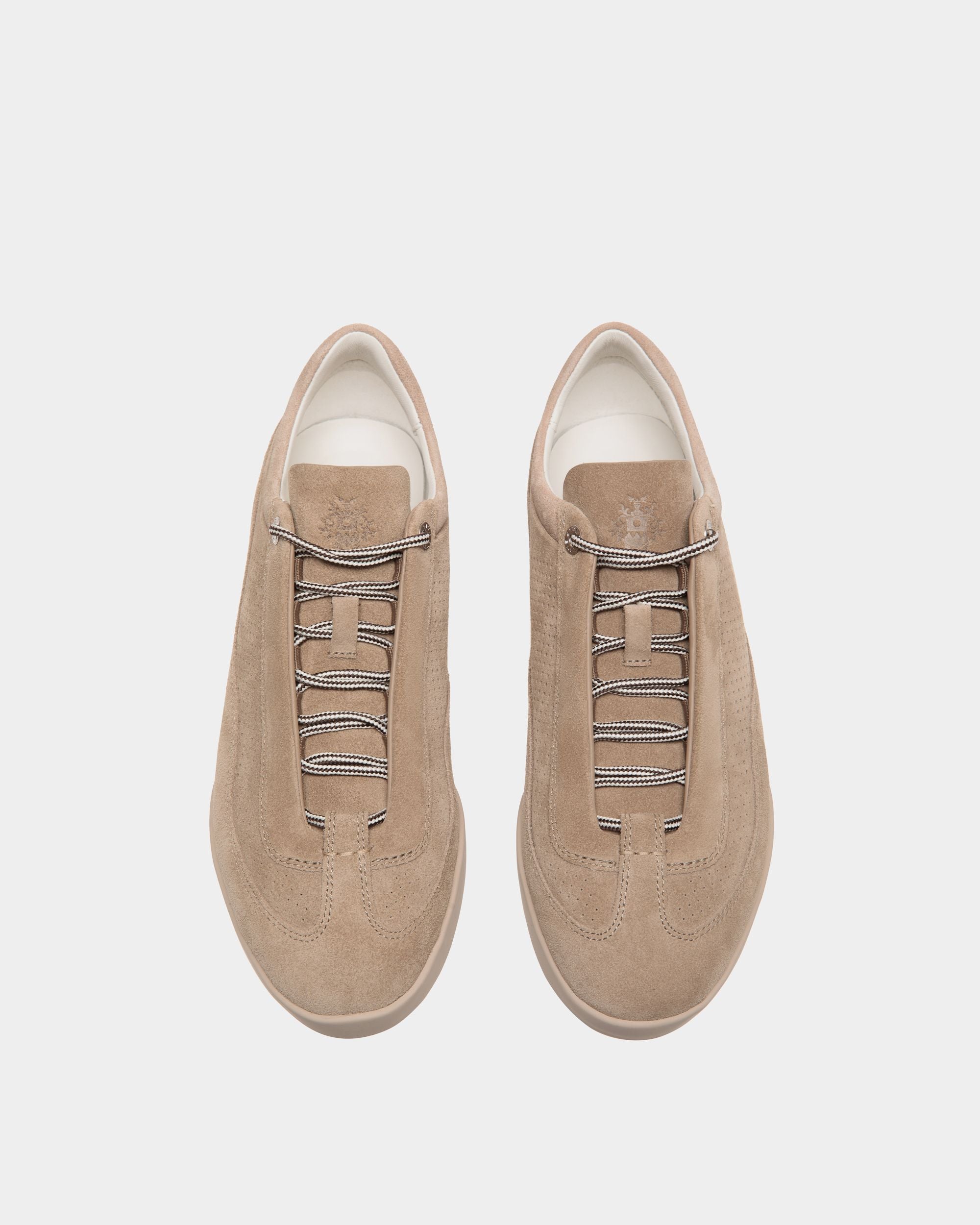 Manto Runner Sneaker in Light Beige Suede - Men's - Bally - 04