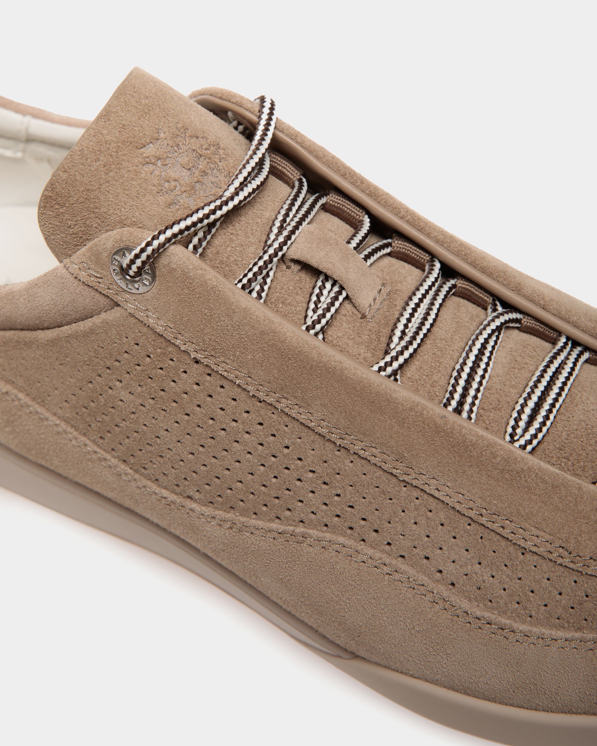 Manto Runner Sneaker in Light Beige Suede - Men's - Bally - 05