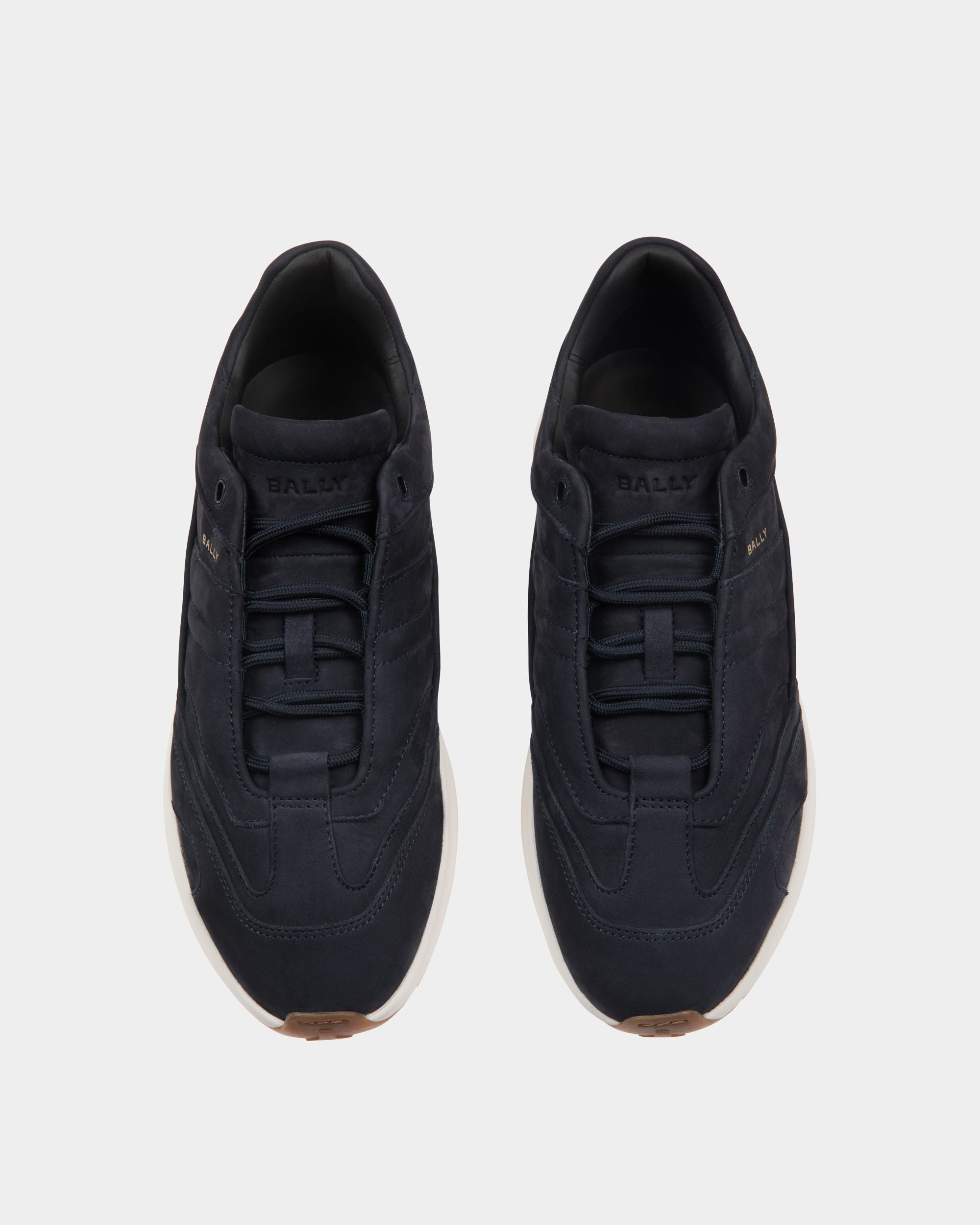 Outline Sneaker In Blue Leather - Men's - Bally - 04