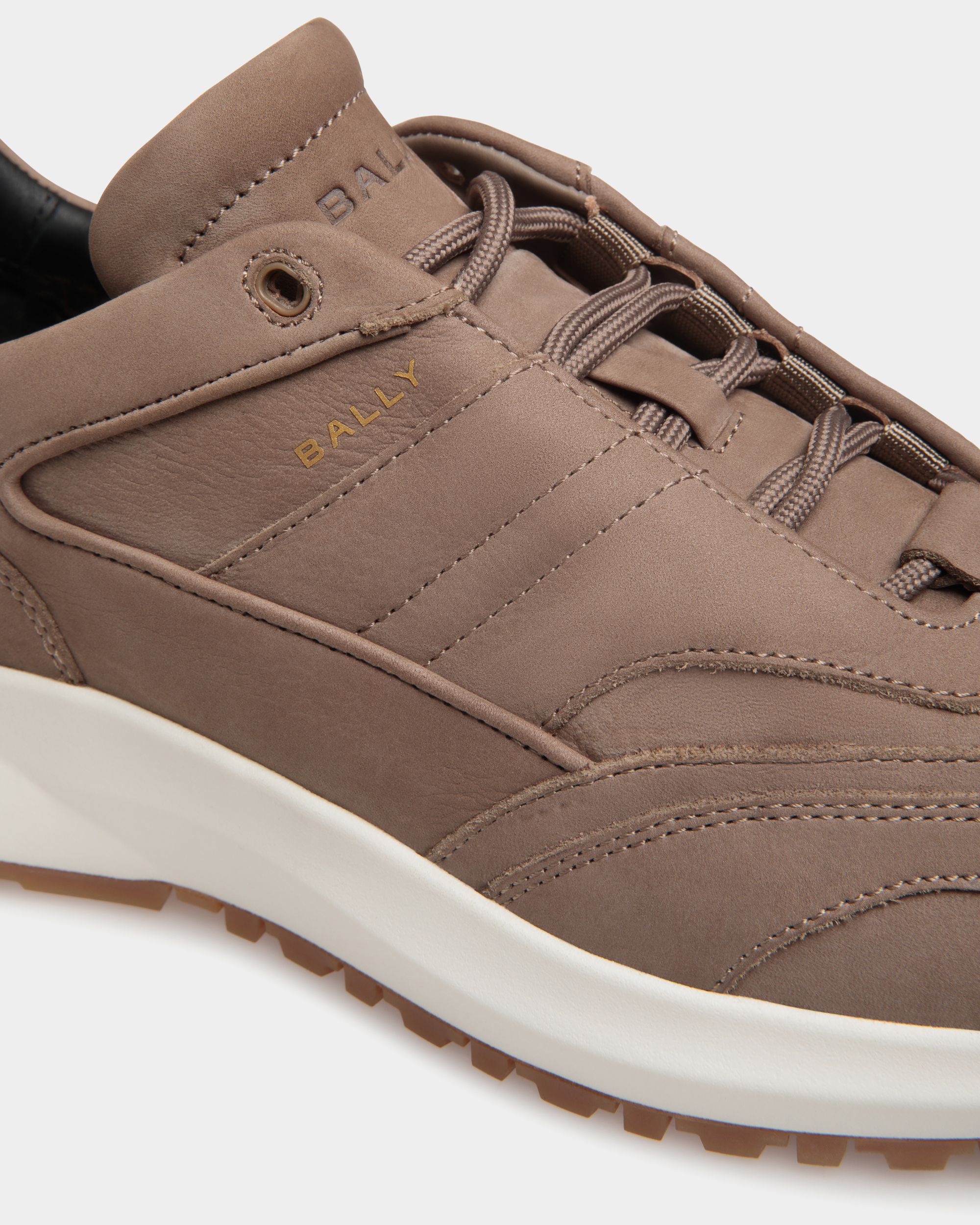 Outline Sneaker In Brown Leather - Men's - Bally - 05