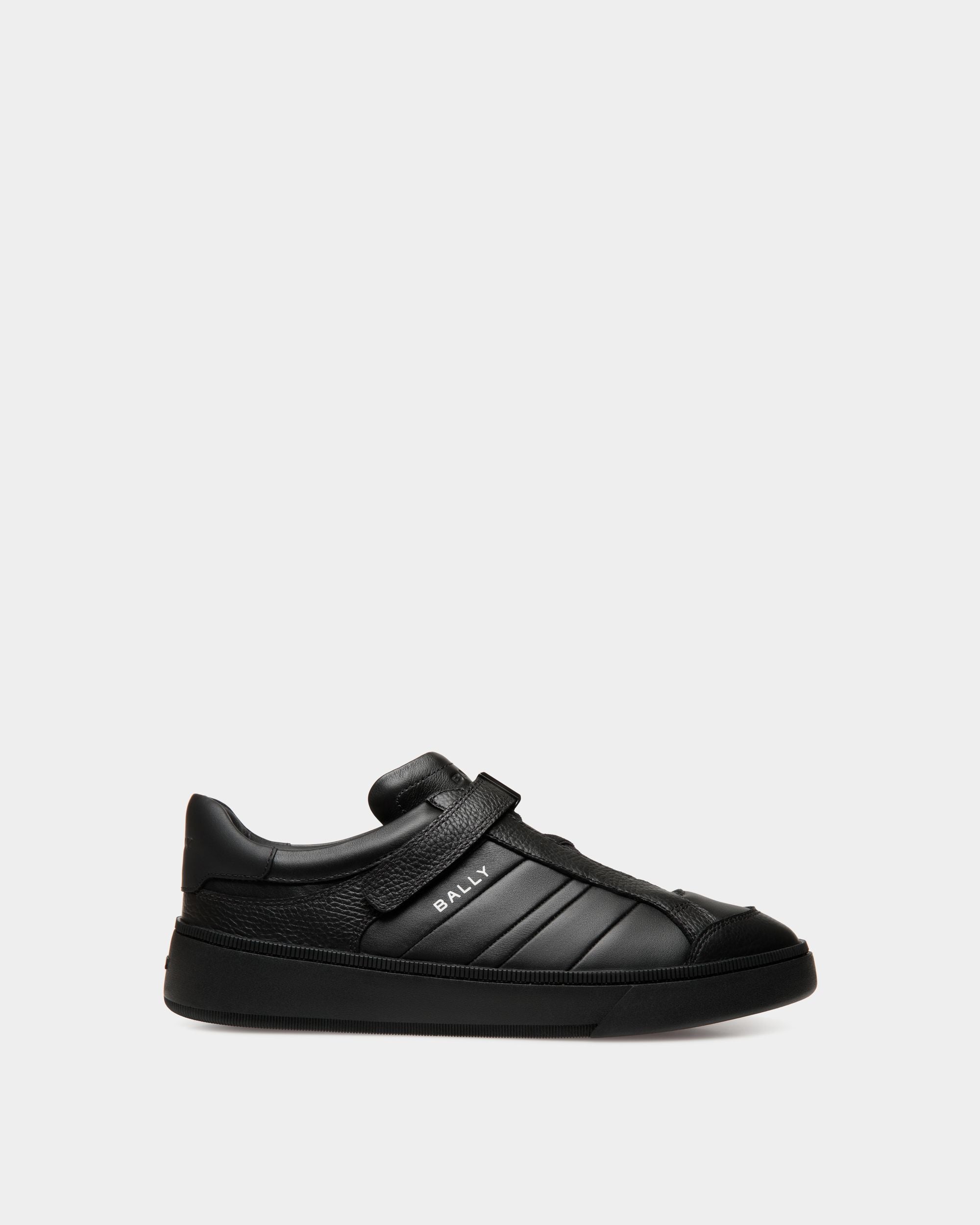 Raise Sneaker in Black Leather - Men's - Bally - 01