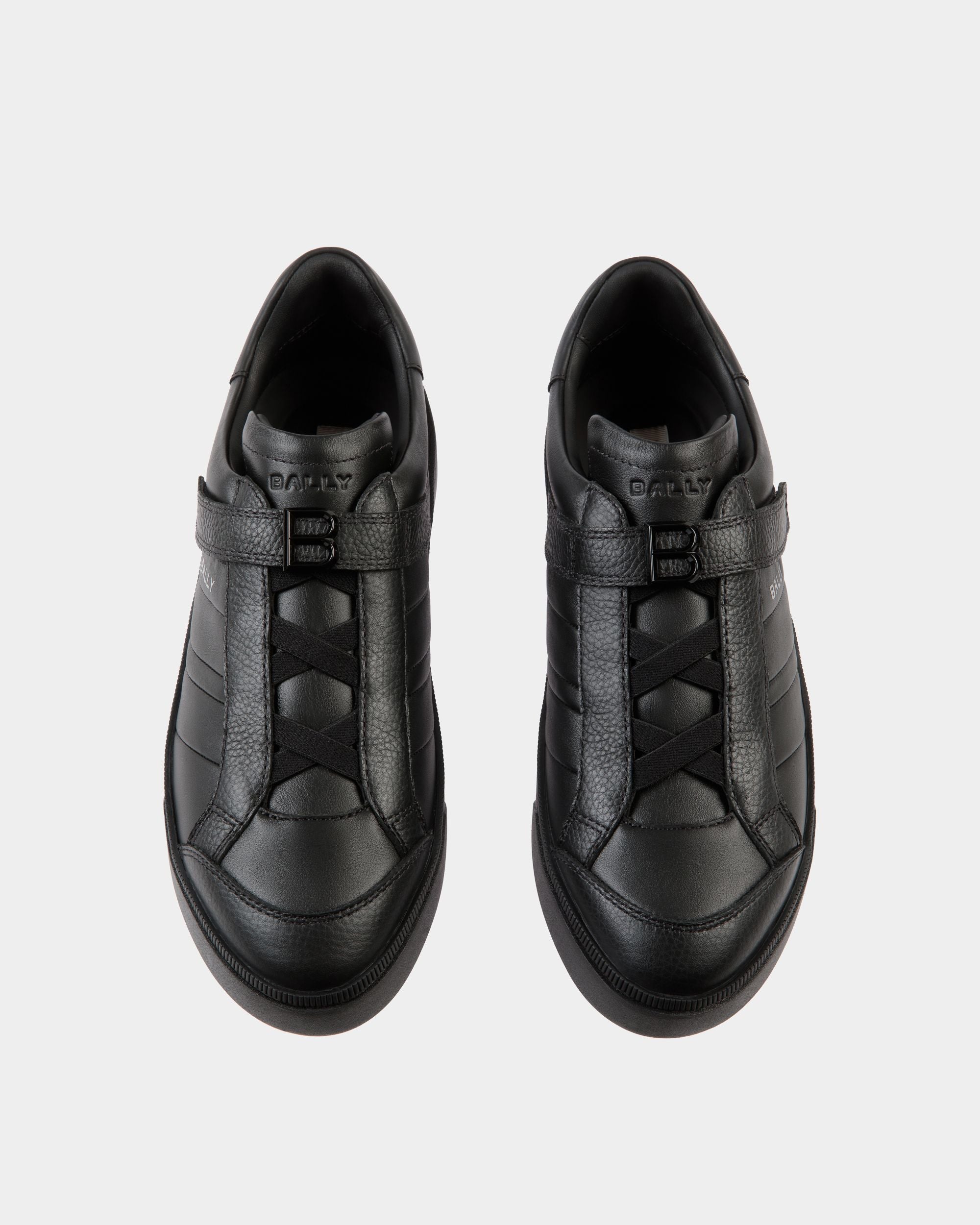 Raise Sneaker in Black Leather - Men's - Bally - 04