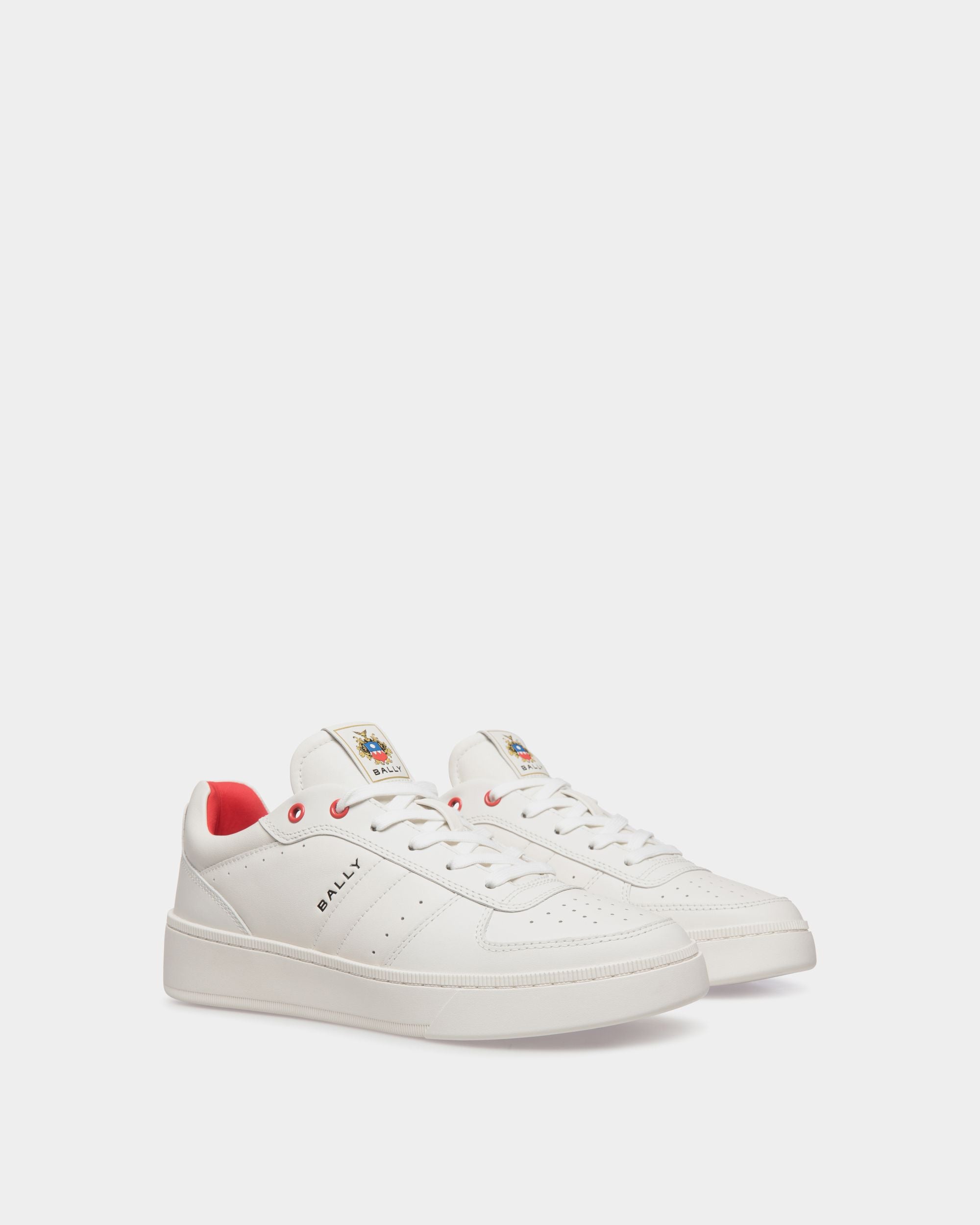 Raise Sneaker in White Leather - Hombre - Bally - 02
