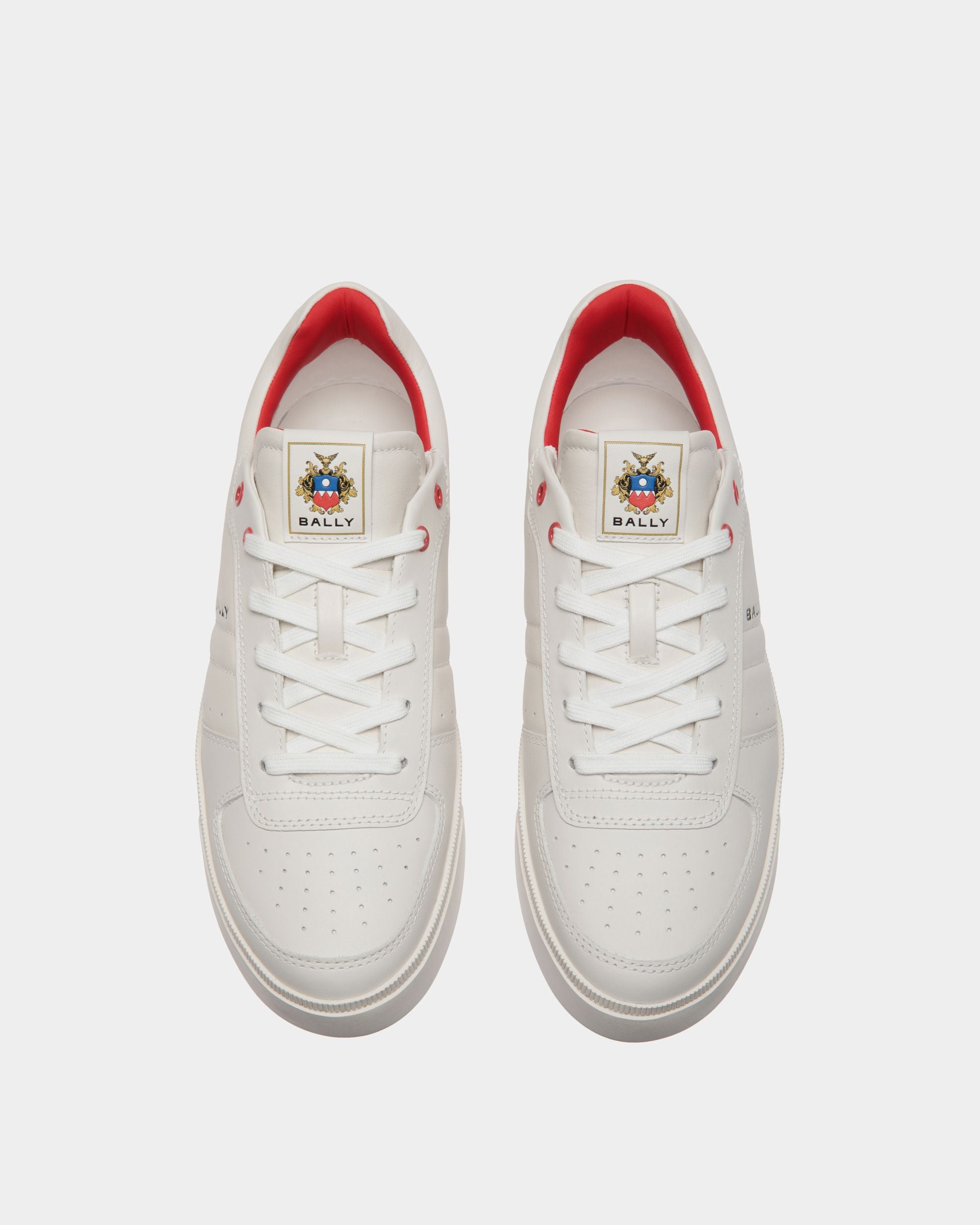 Raise Sneaker in White Leather - Hombre - Bally - 04