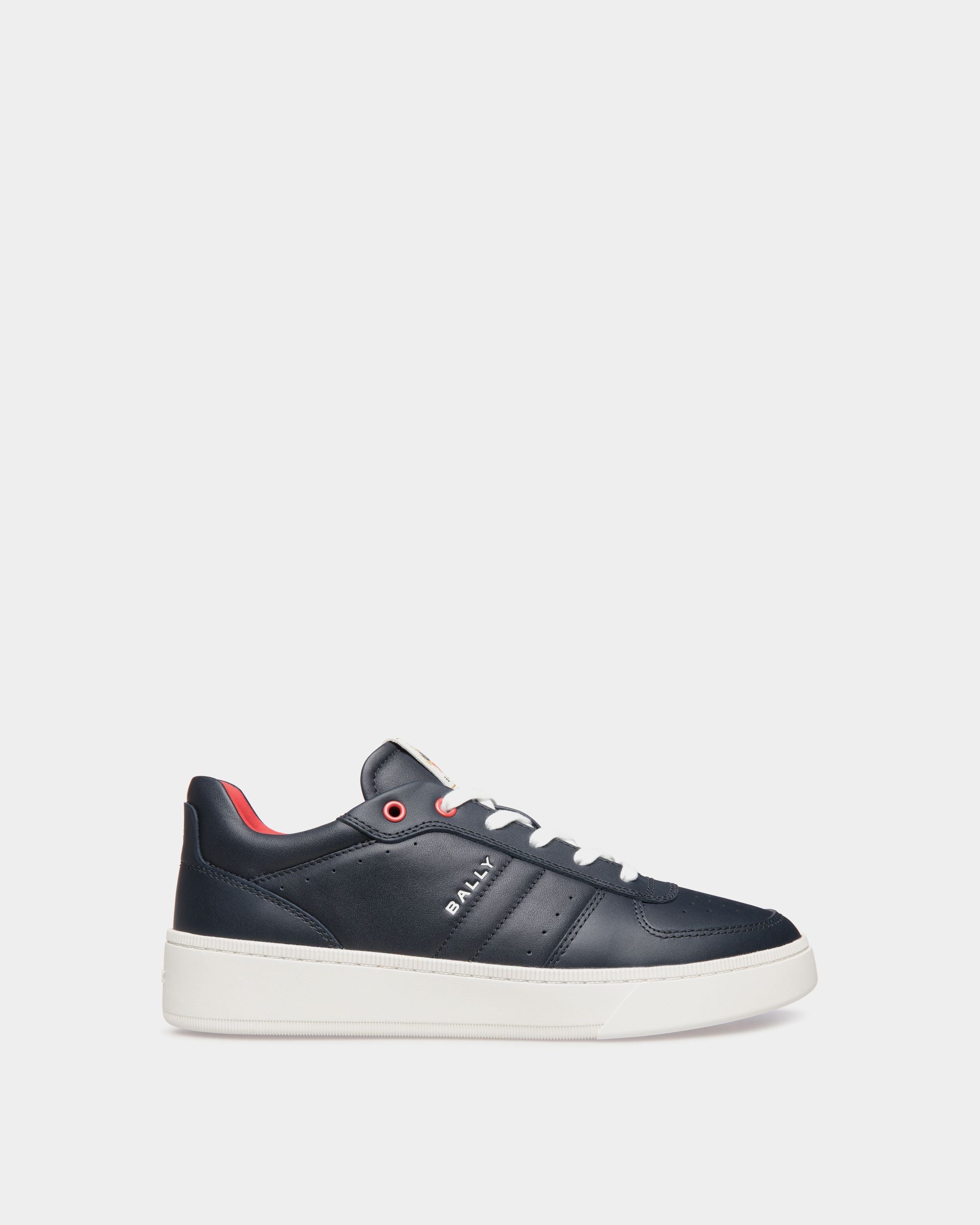 Raise Sneaker in Navy Blue Leather - Hombre - Bally - 01