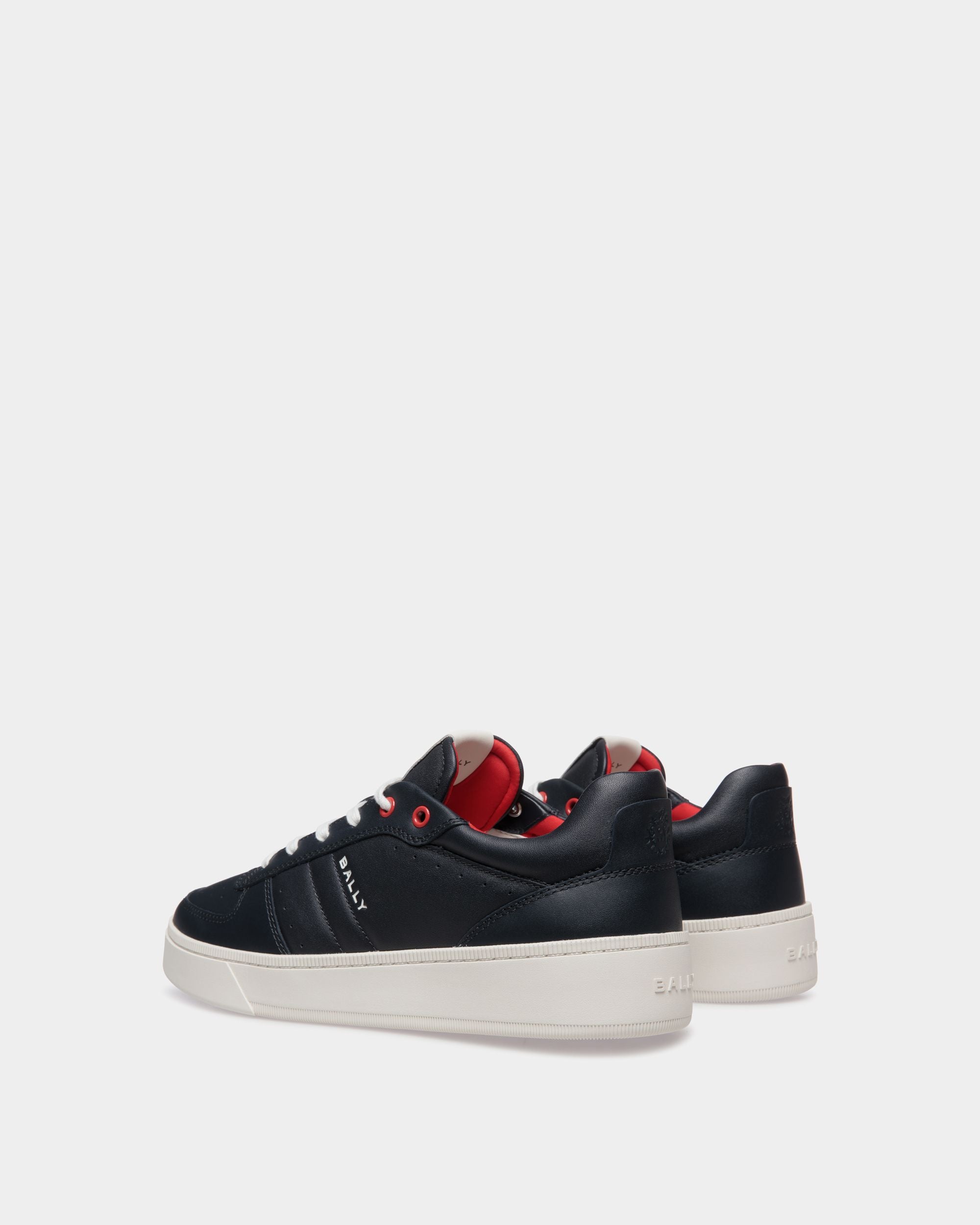 Raise Sneaker in Navy Blue Leather - Hombre - Bally - 03